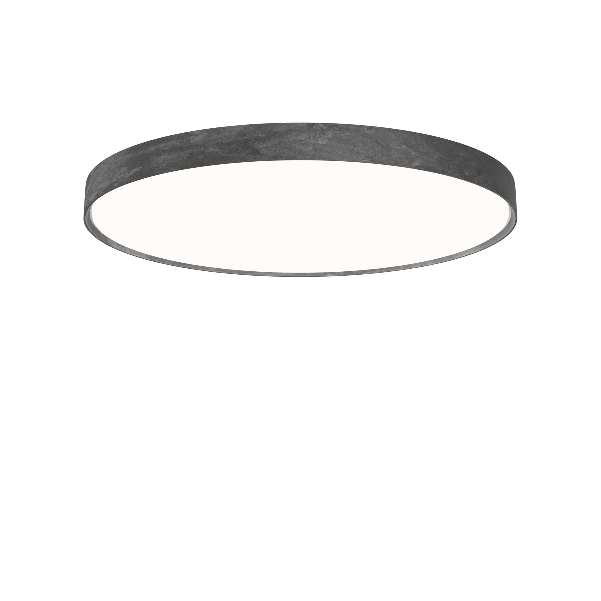 Stropní lampa LP SLIM ROUND surové hliníkové
