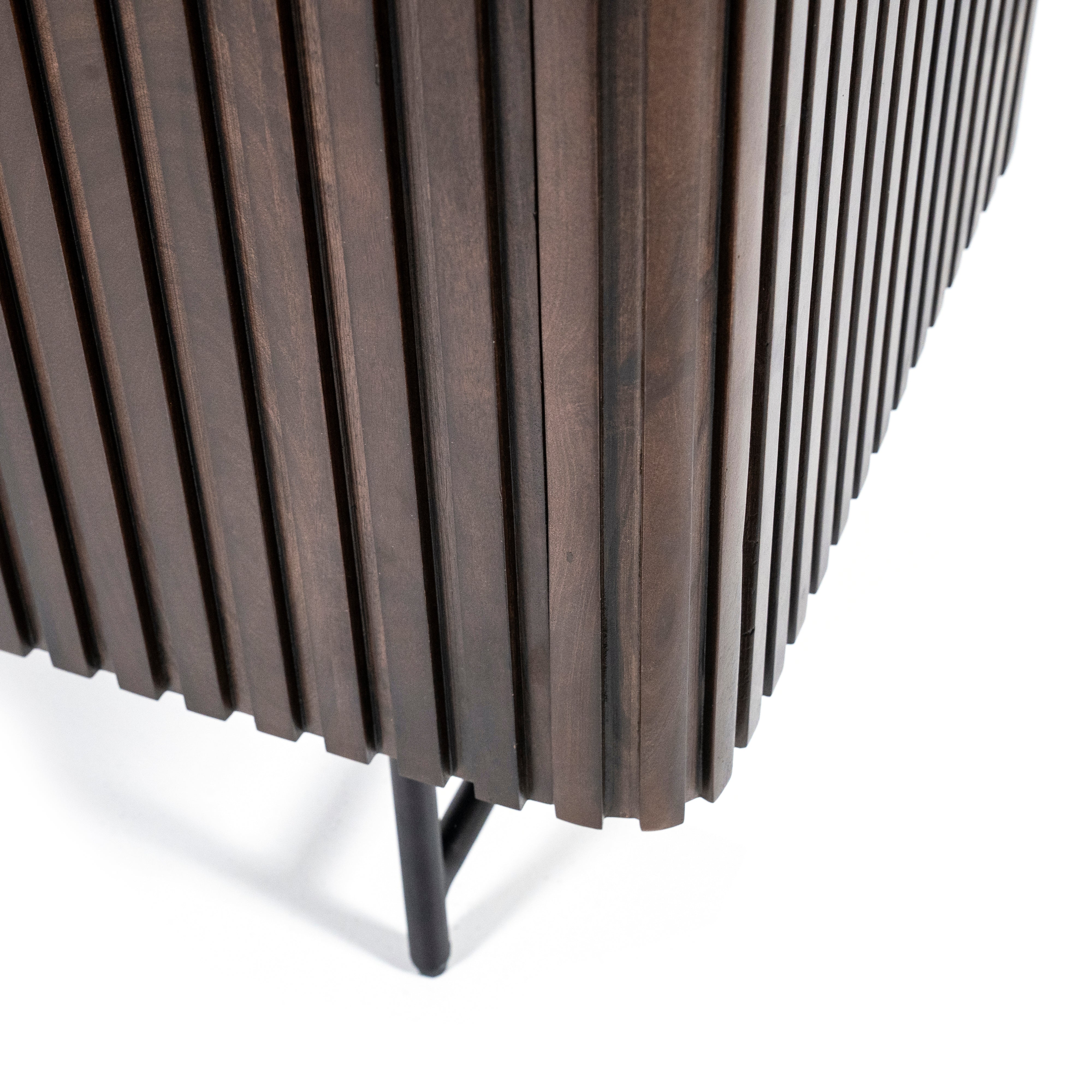 Komoda REMI tmavě hnědé mango dřevo