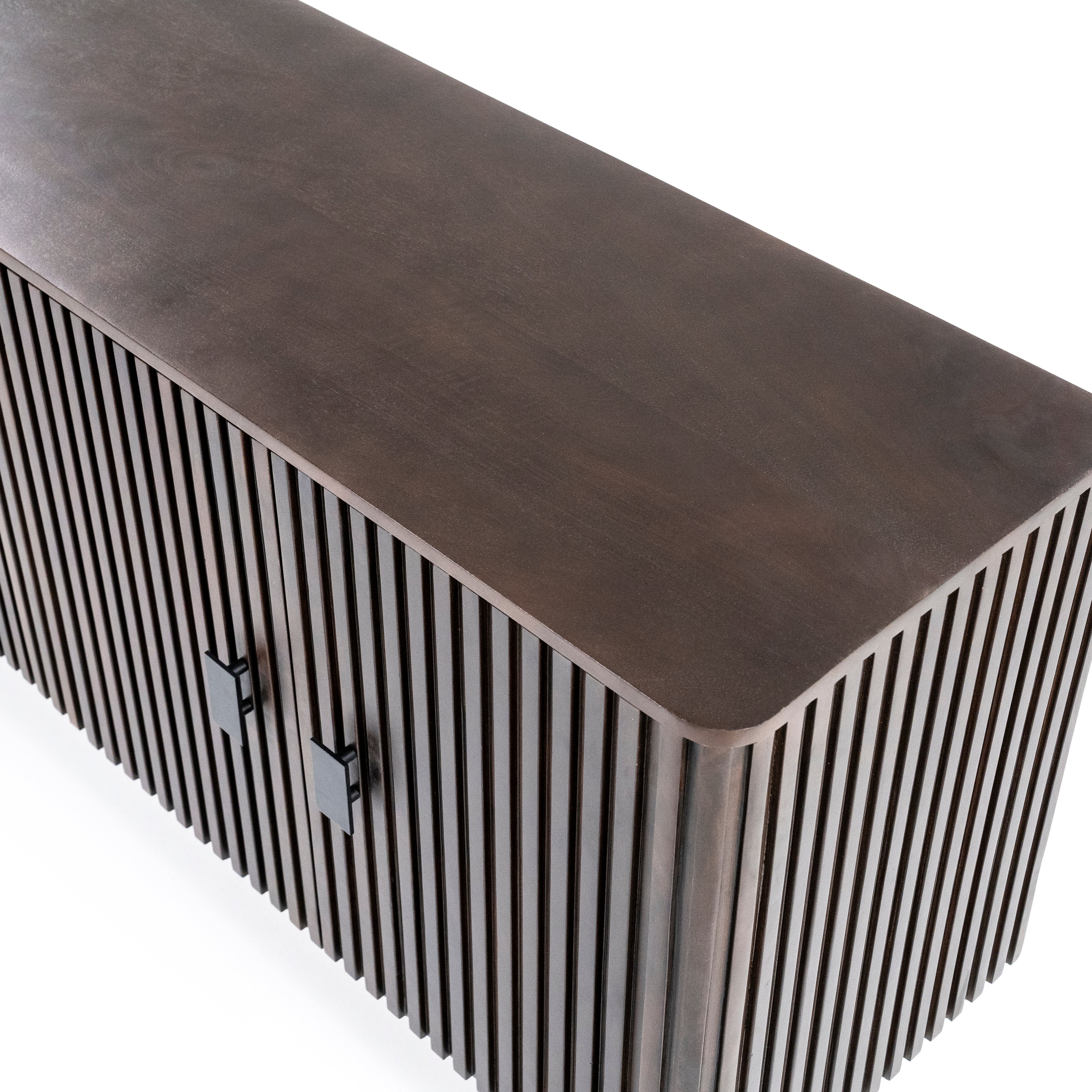 Komoda REMI tmavě hnědé mango dřevo