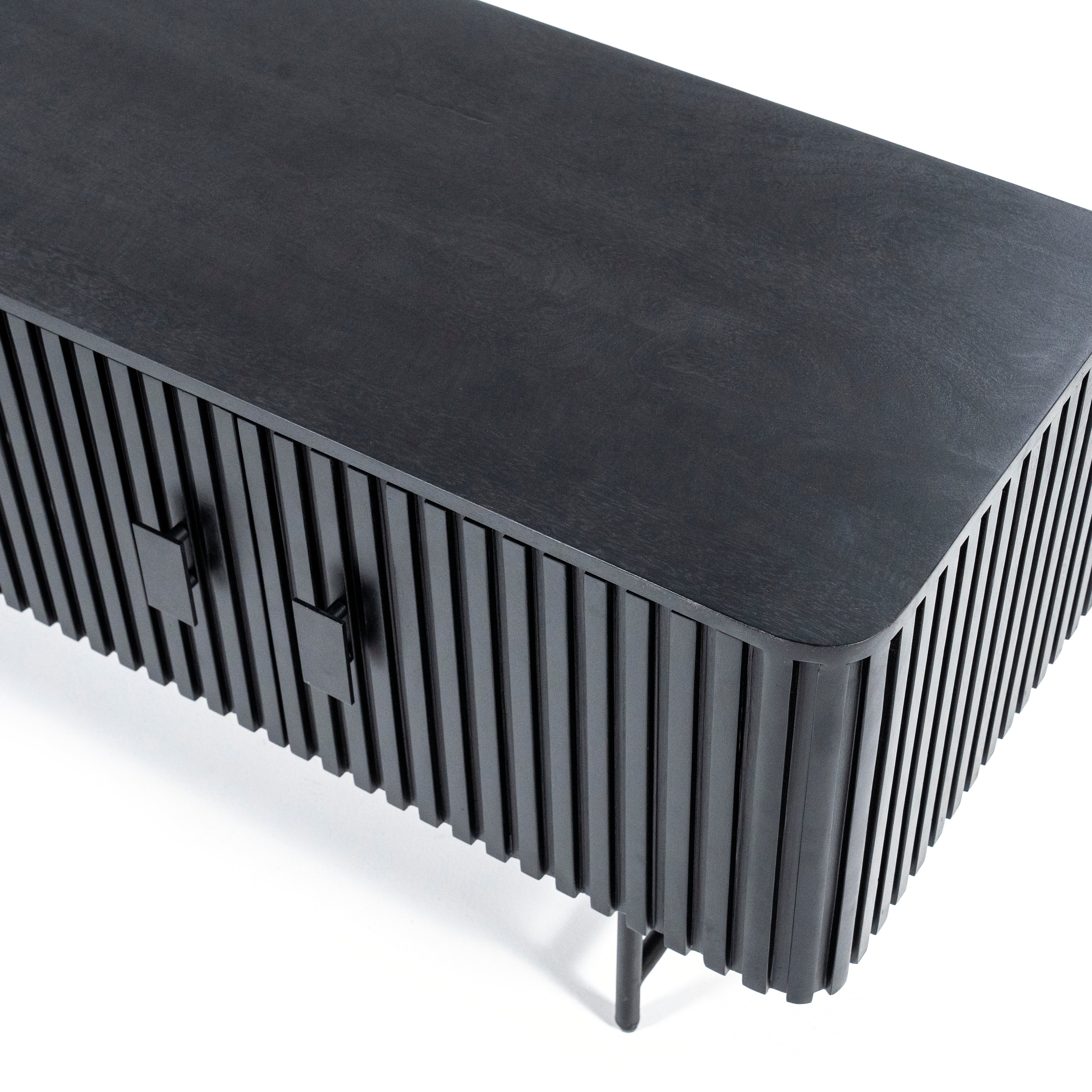 Televizní stolek REMI černé mango dřevo