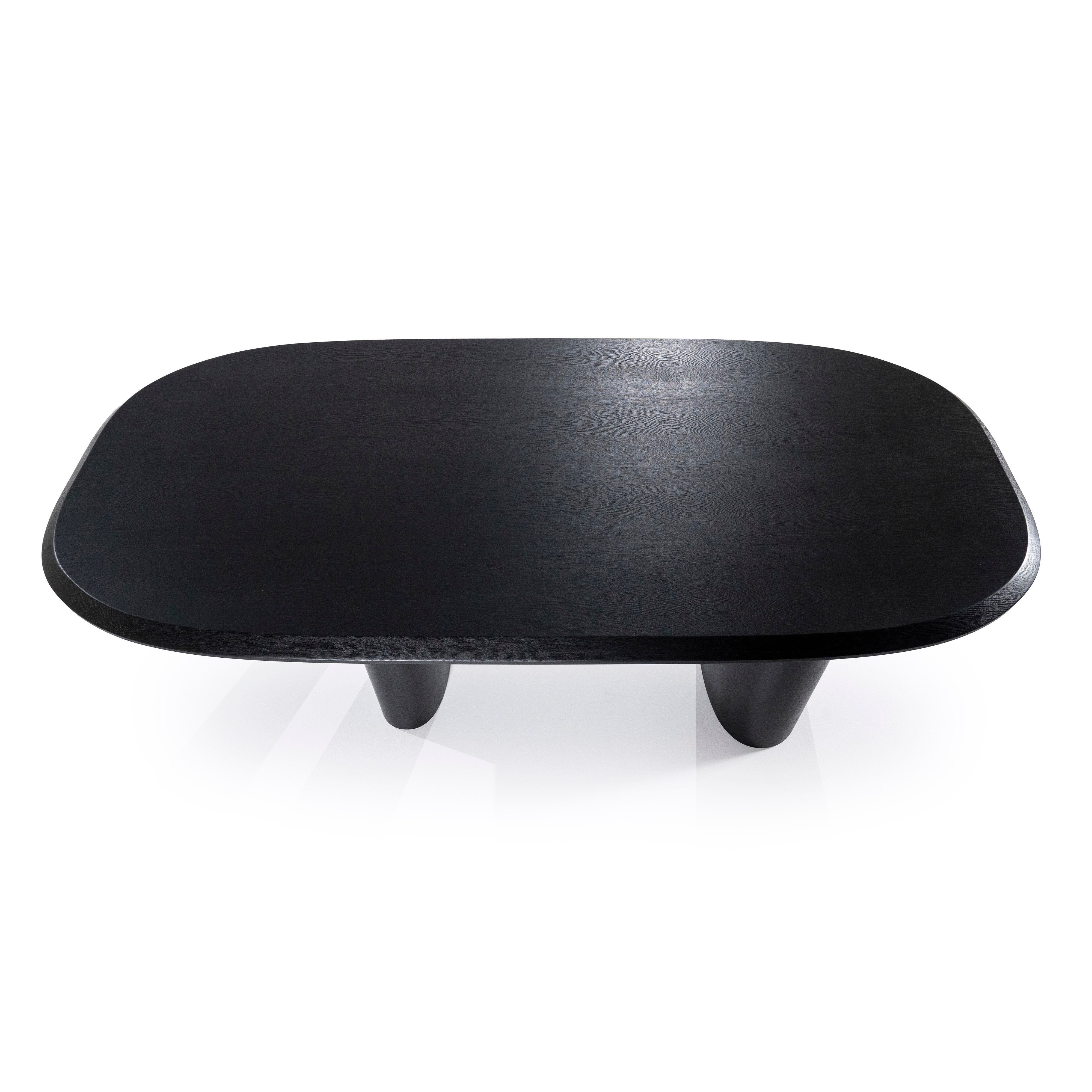 Stůl WALTER černý dubový dýhovaný