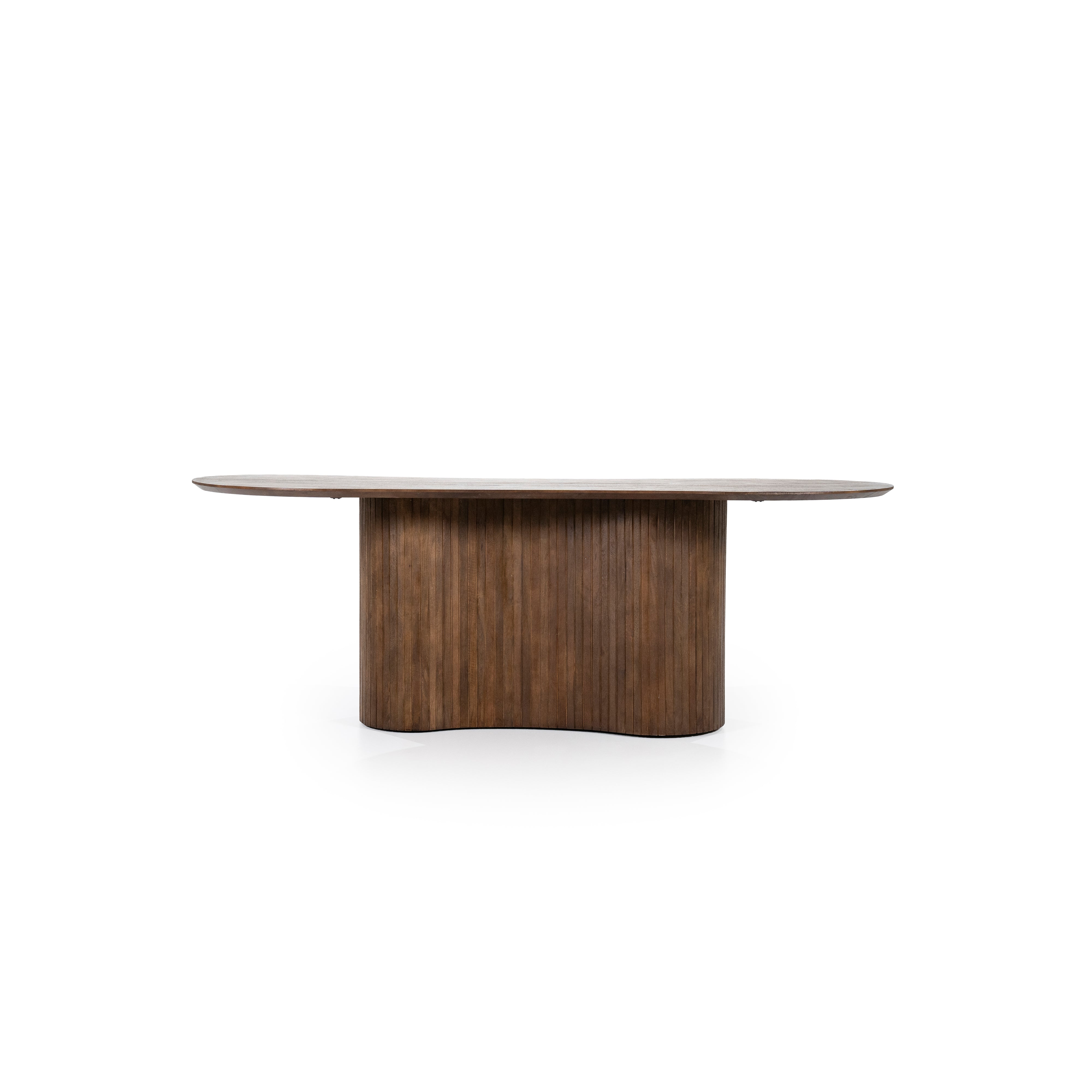 Oval Table JORDY Dark Brown Mango Wood