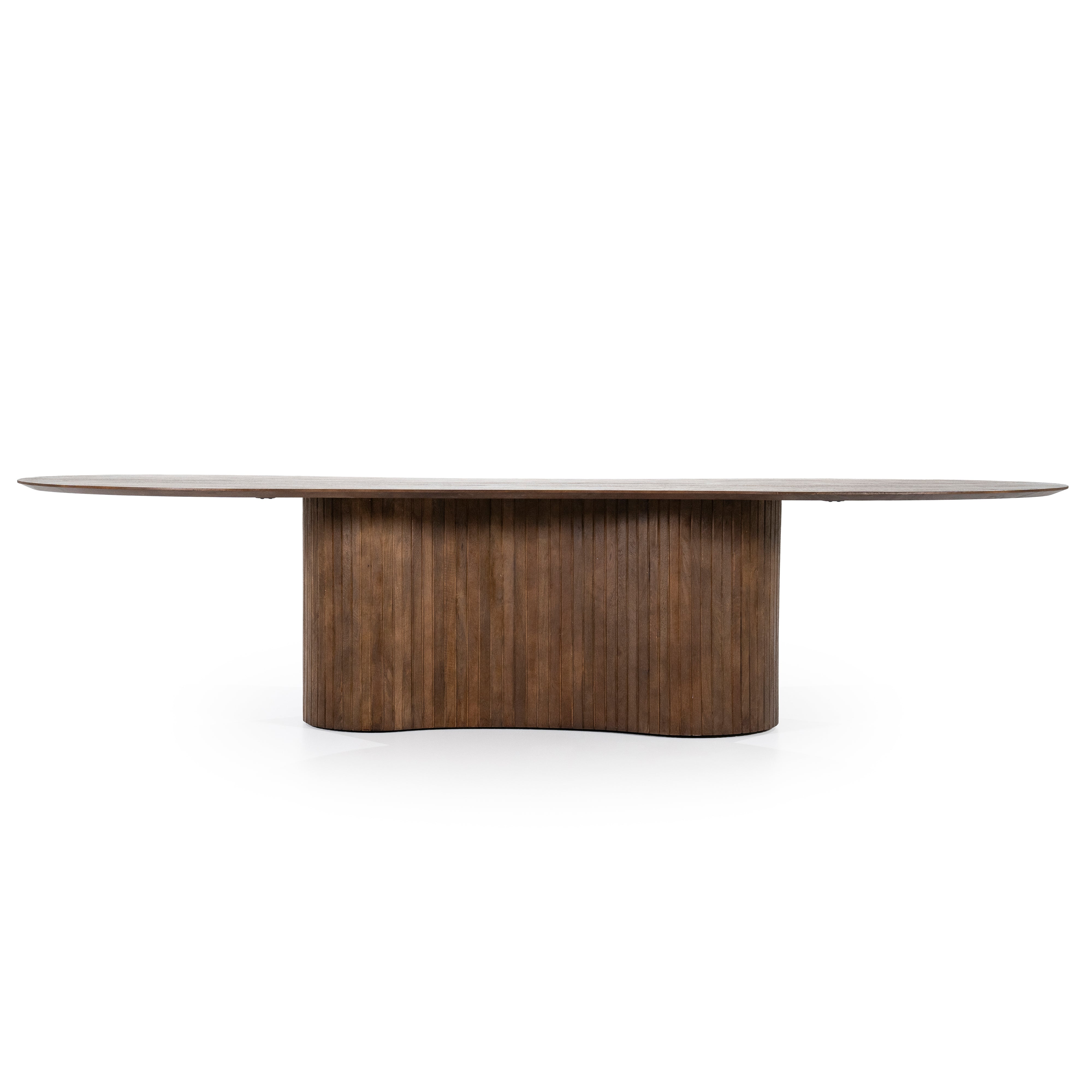 Oval Table JORDY Dark Brown Mango Wood