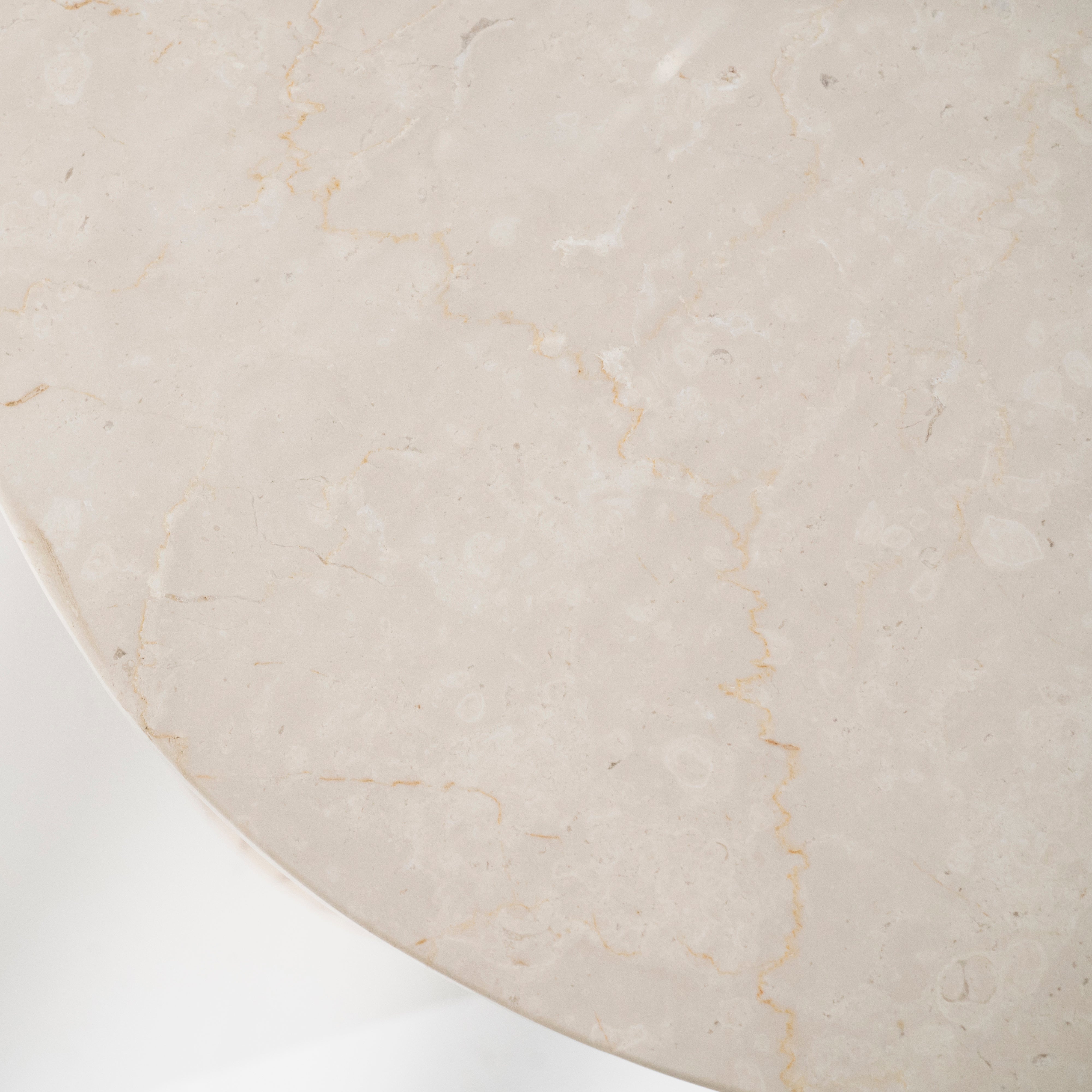 KIRA Desk made of mango wood with a marble top