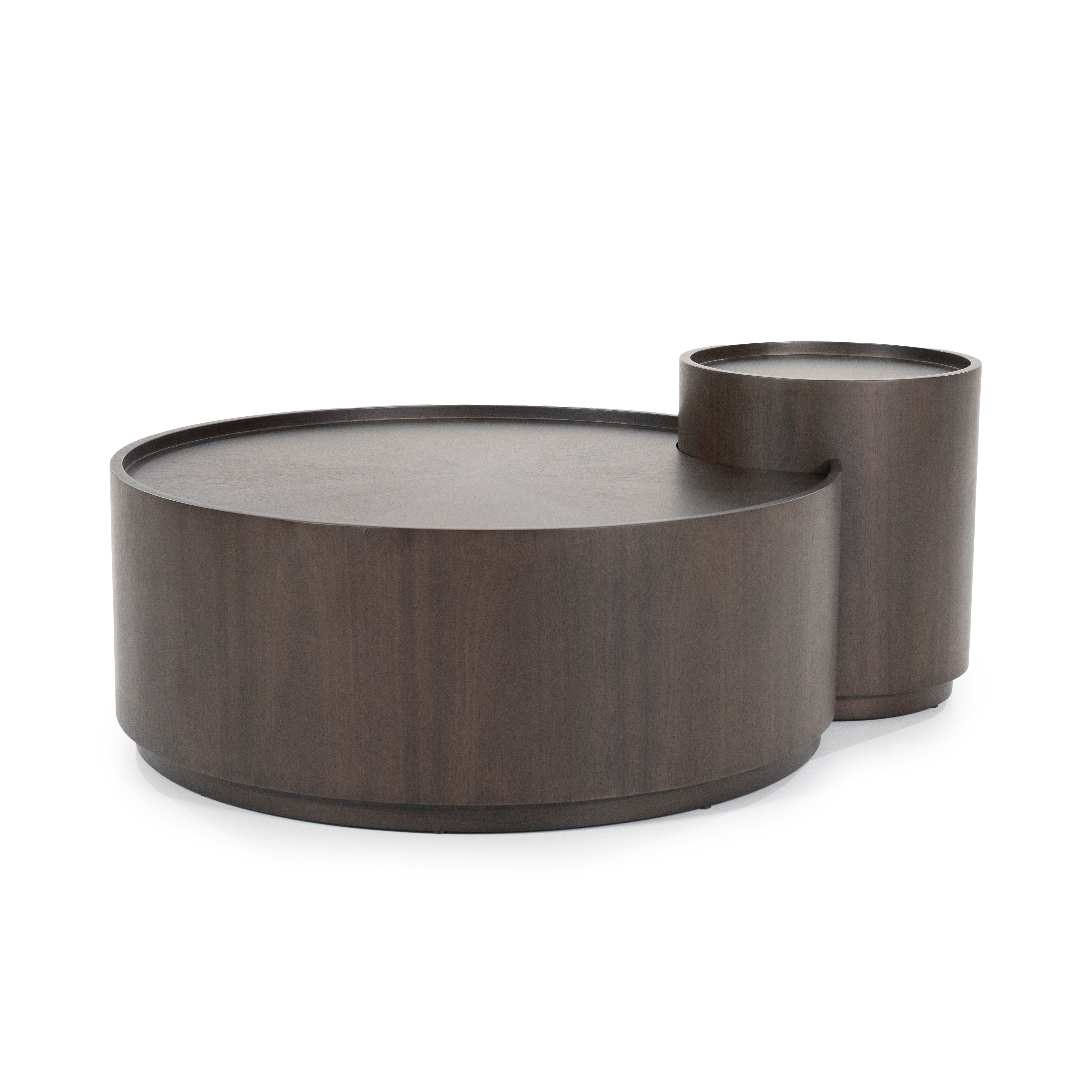 MAX walnut veneer coffee table set
