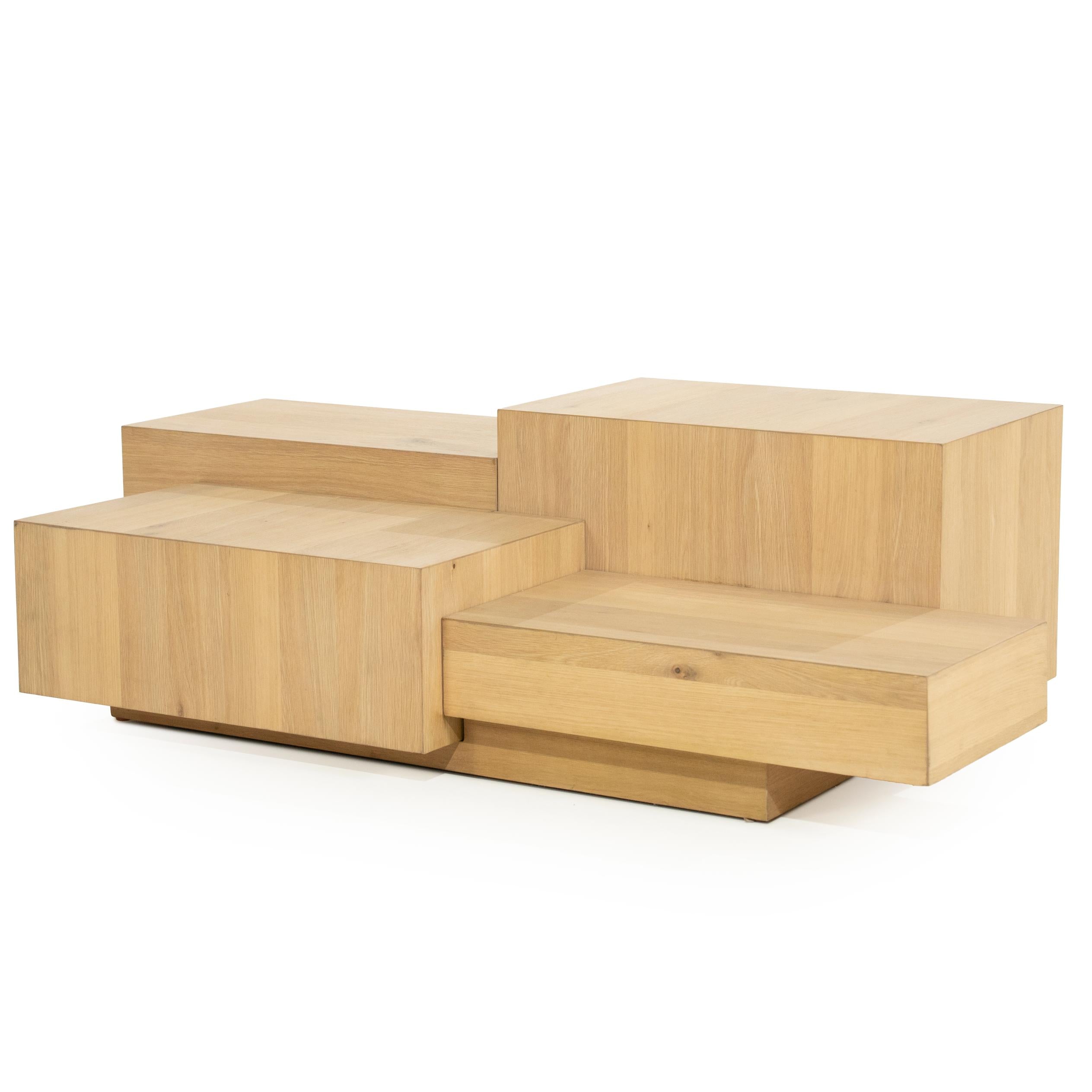 QUINTEN Oak Veneer Coffee Table
