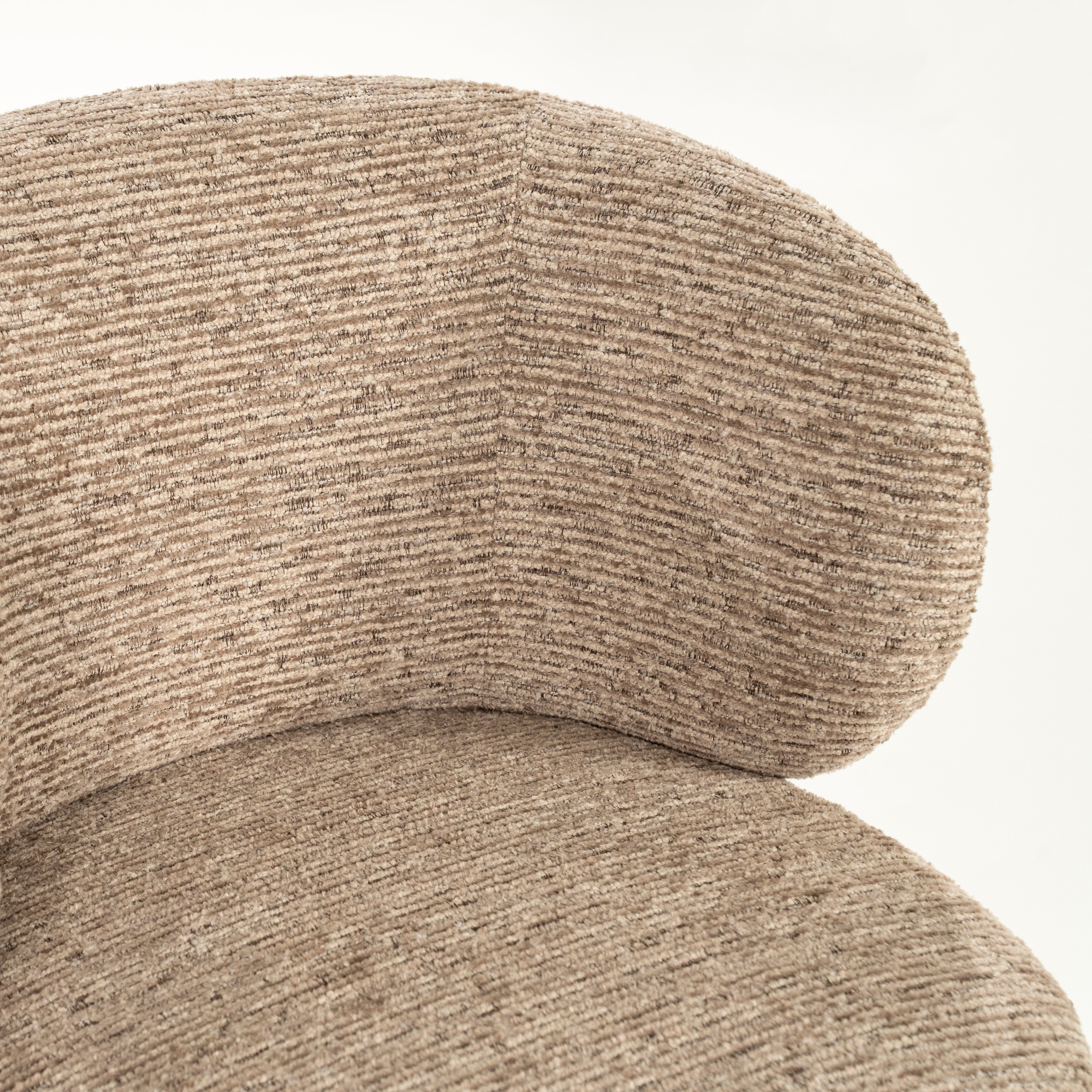 Otáčecí křeslo JAYSON taupe s tmavě hnědou základnou