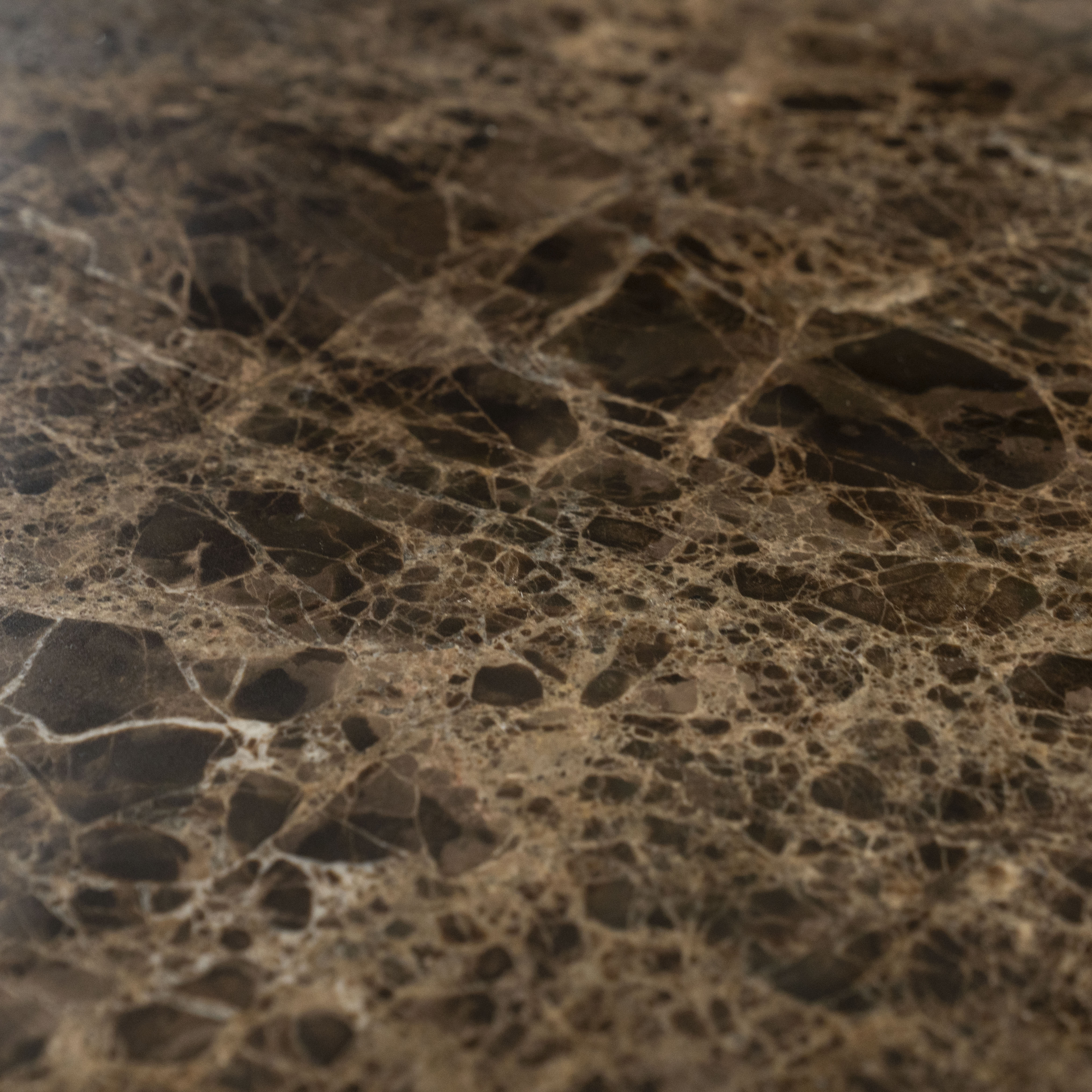 Boční stolek LUIGI hnědý mramor