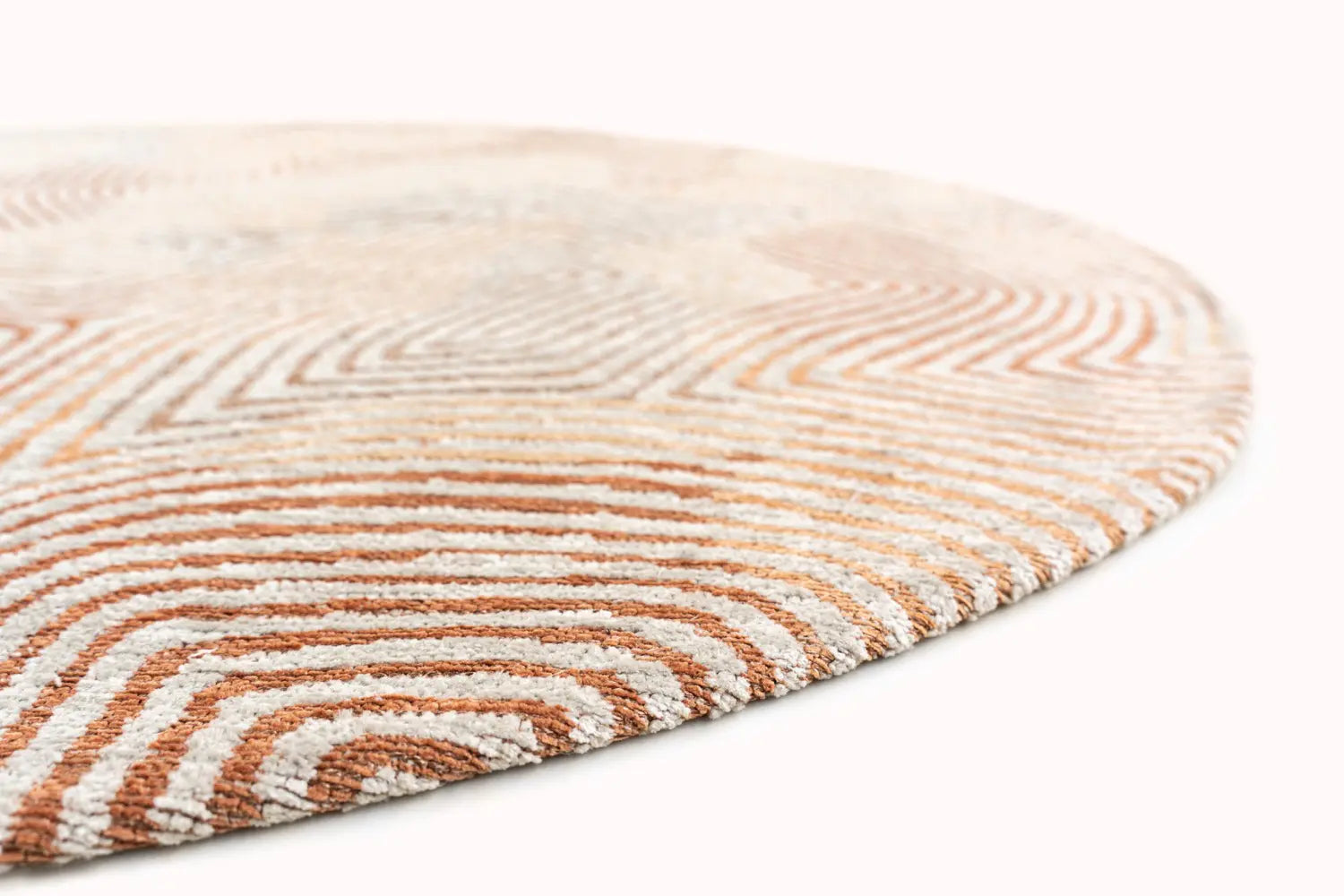 Oválný koberec CORAL INDIAN SAND oranžový s béžovou