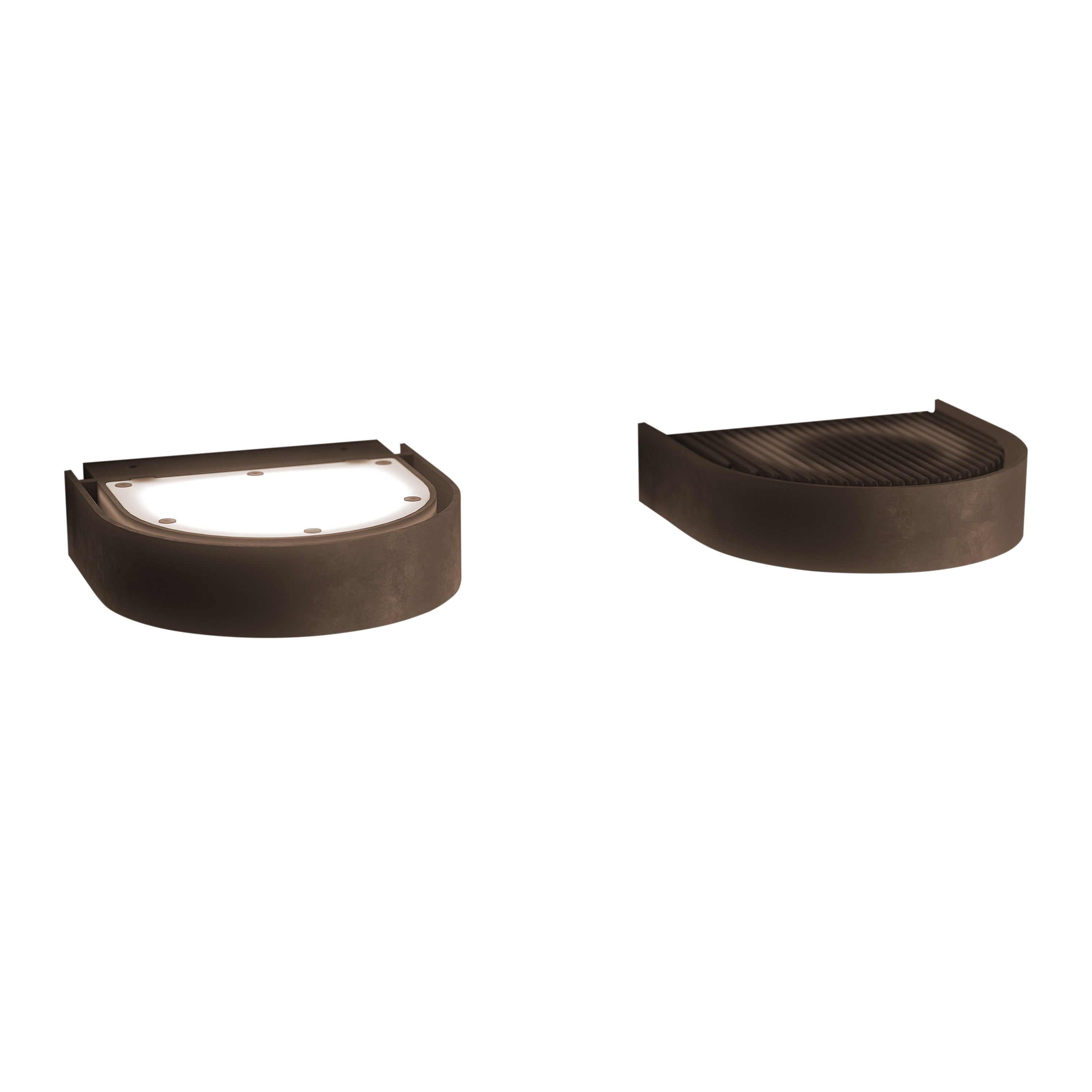 BRIM outdoor wall lamp in brown