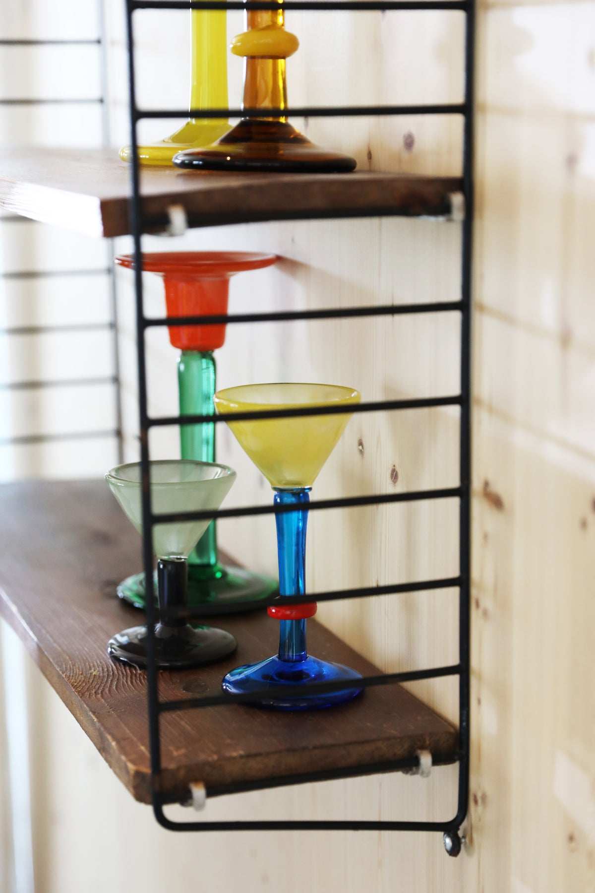Green CASSATA Candle Holder with Orange