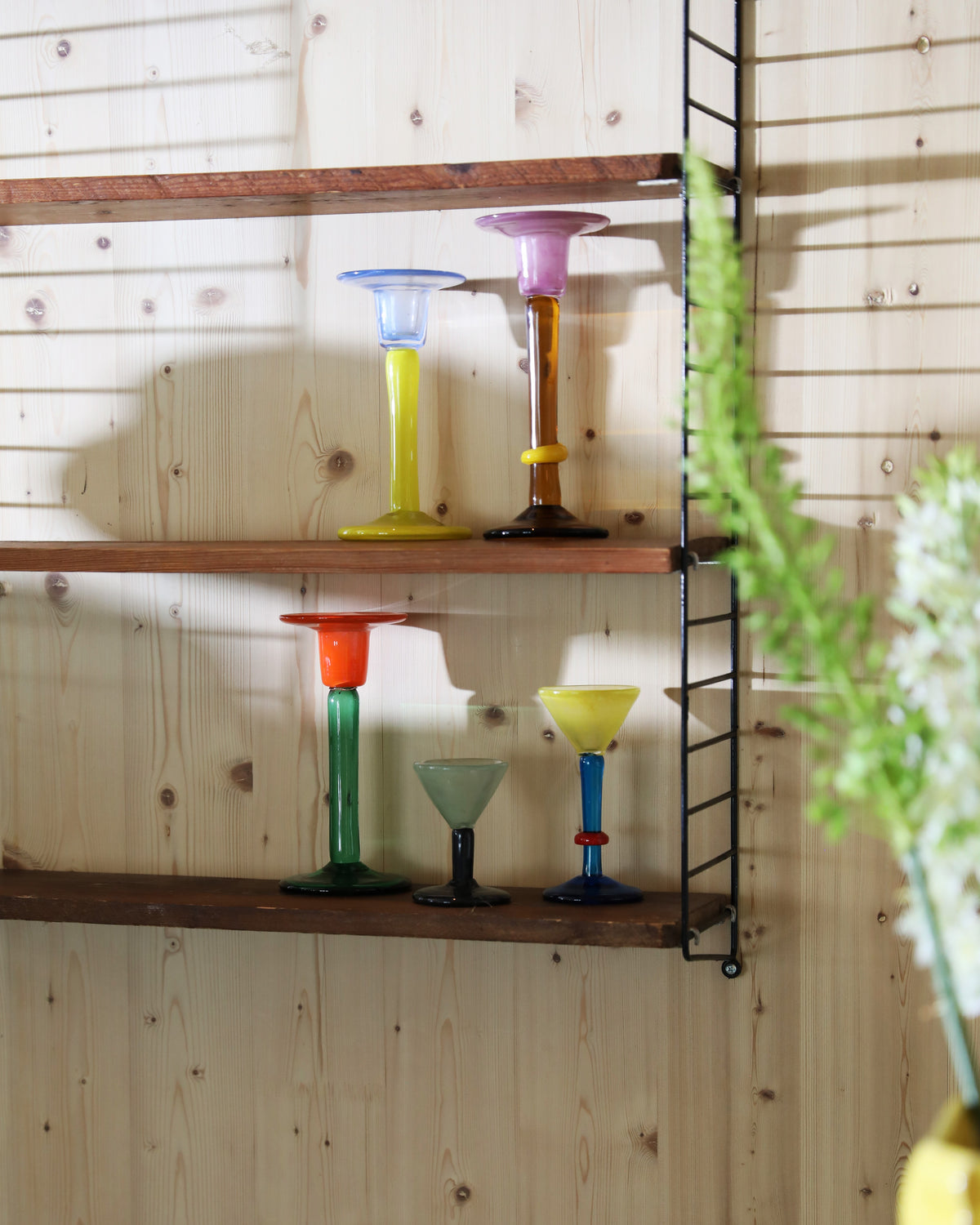 Green CASSATA Candle Holder with Orange