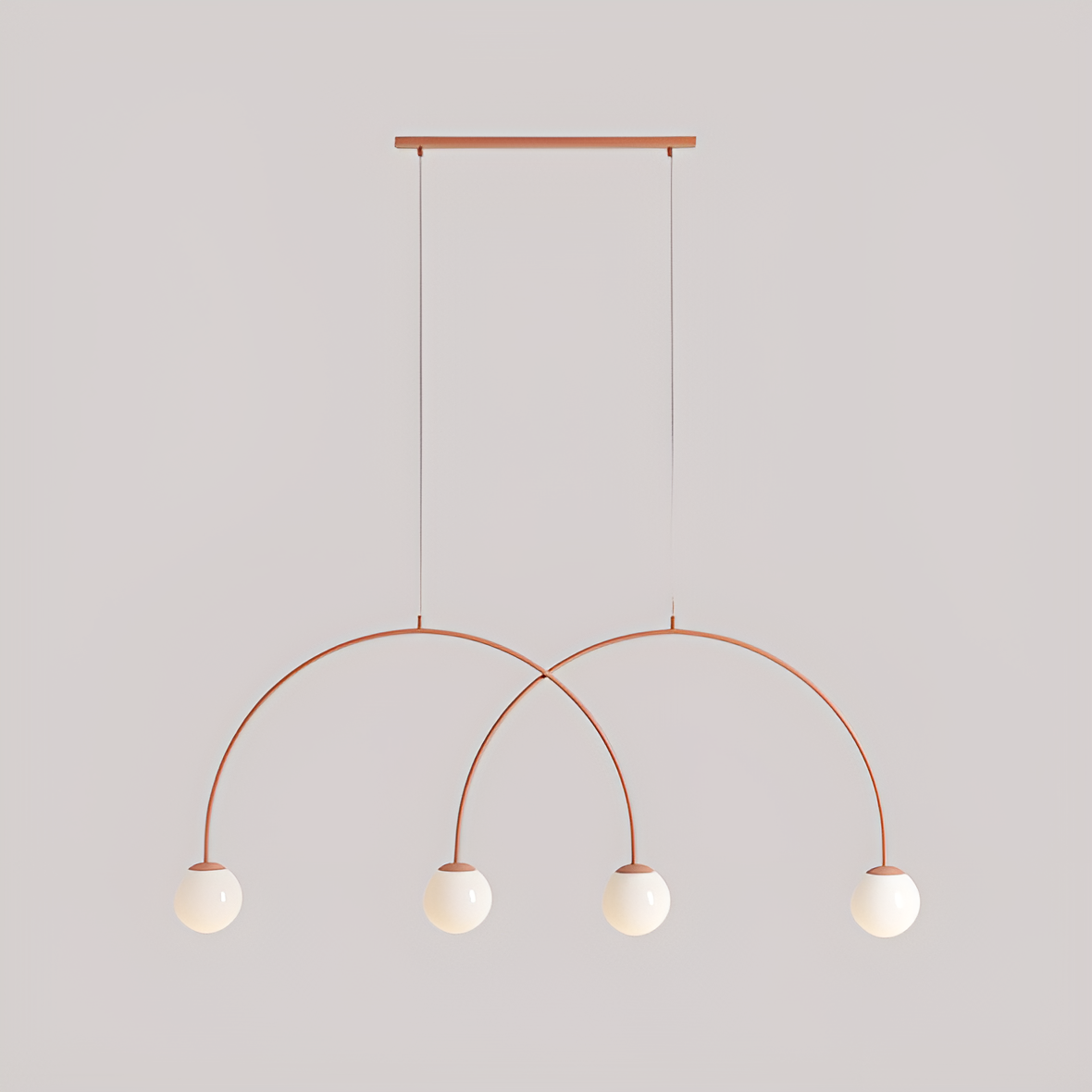 Závěsné svítidlo UNA DUO korálové