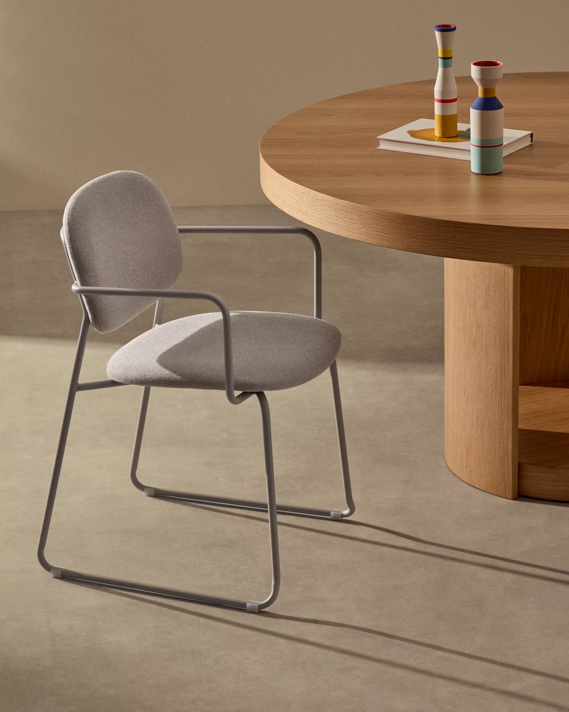 Armchair MELI gray-beige