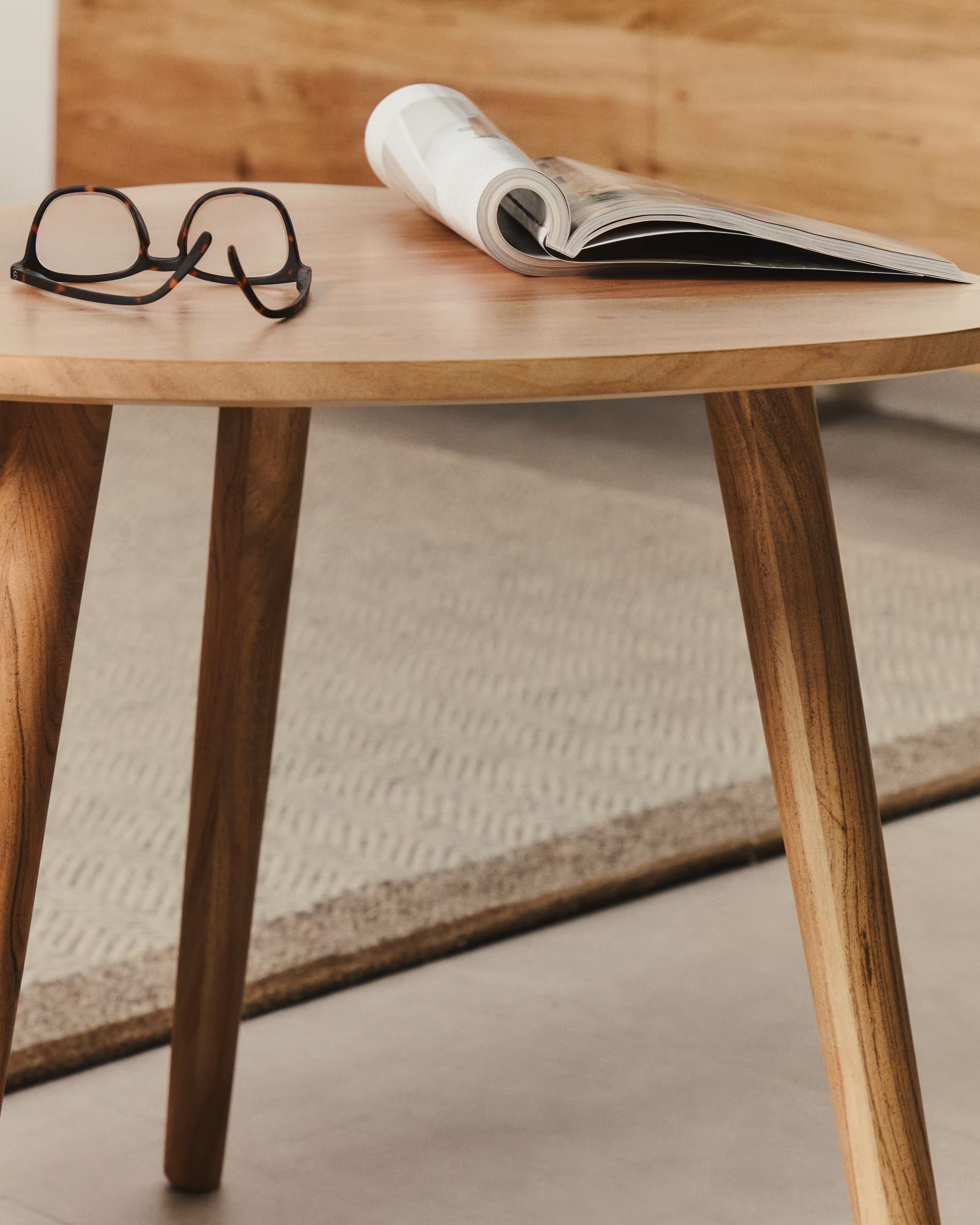 DUVANI Coffee Table Set Acacia Wood