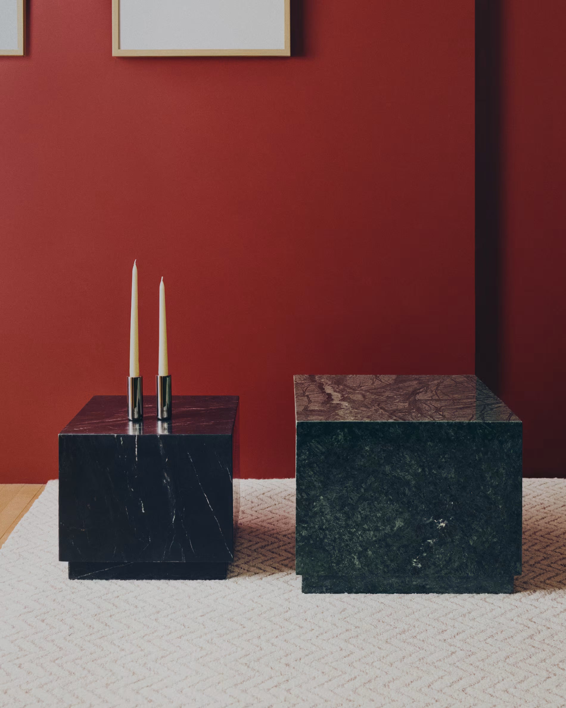 Konferenční stolek SOREIN zelený mramor