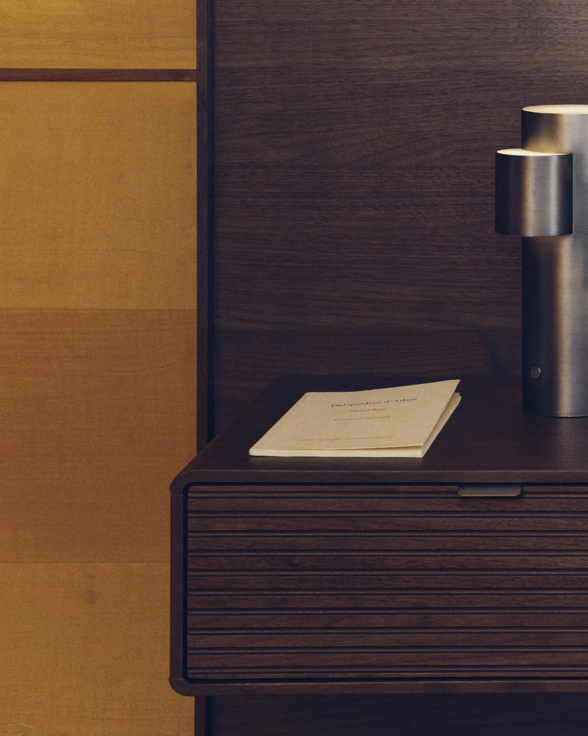 NORLEN bed with cabinets dark brown walnut veneer