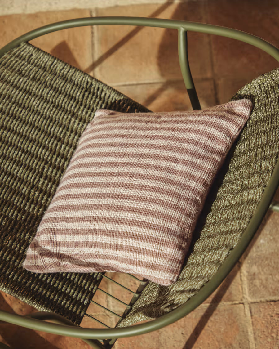 DIROME Cushion Cover White with Beige