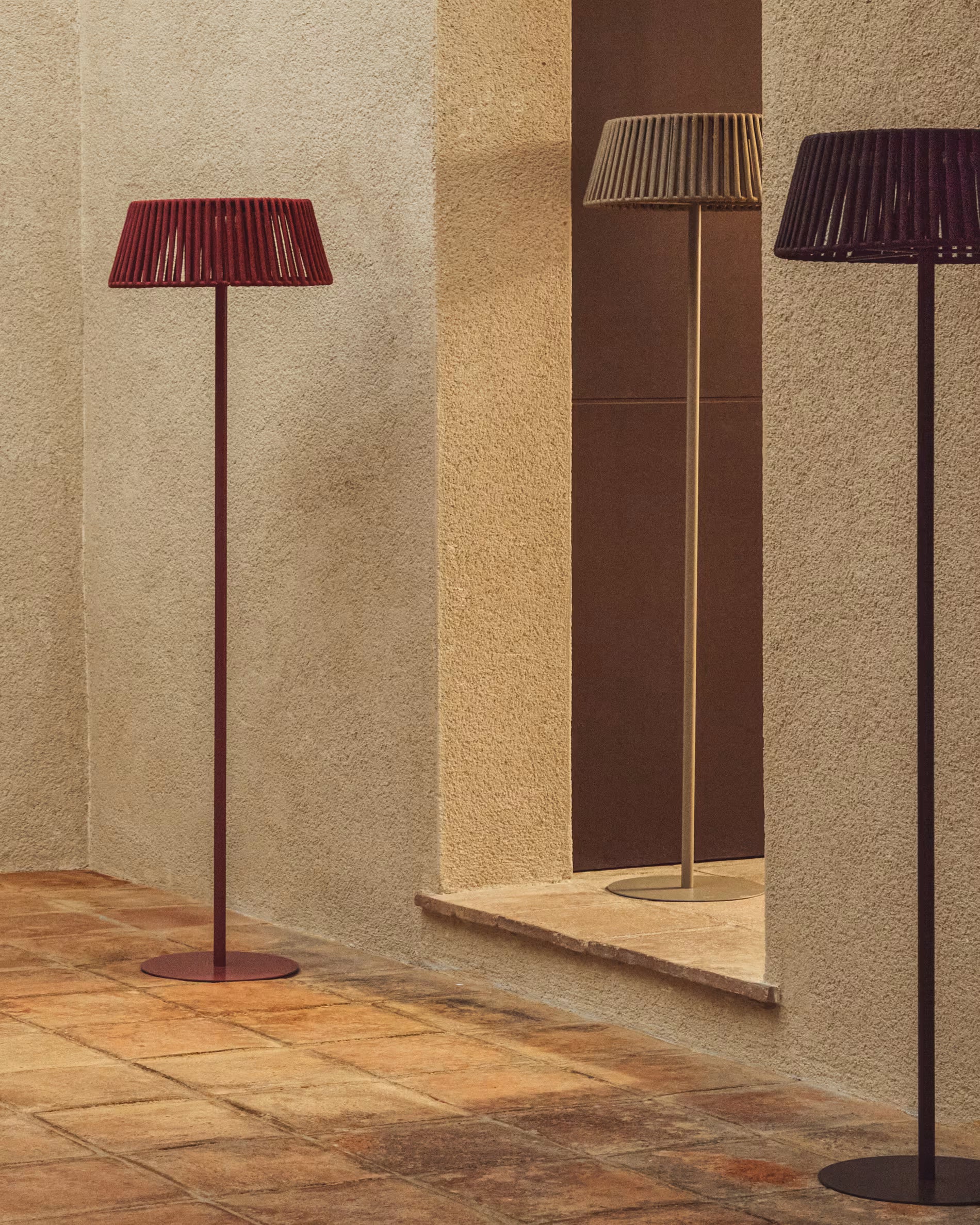 Solar Floor Garden Lamp ALDET Brown