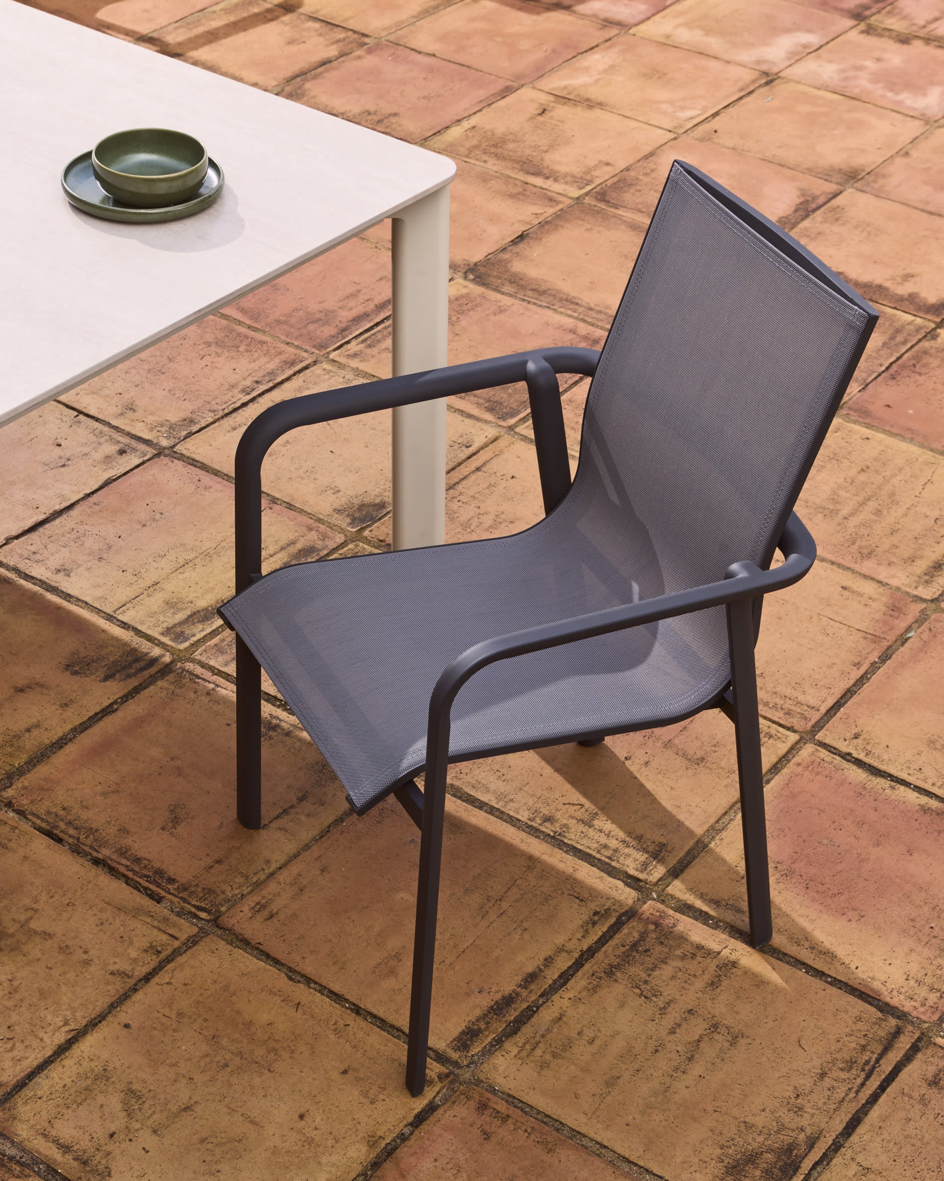 CANEA garden chair graphite