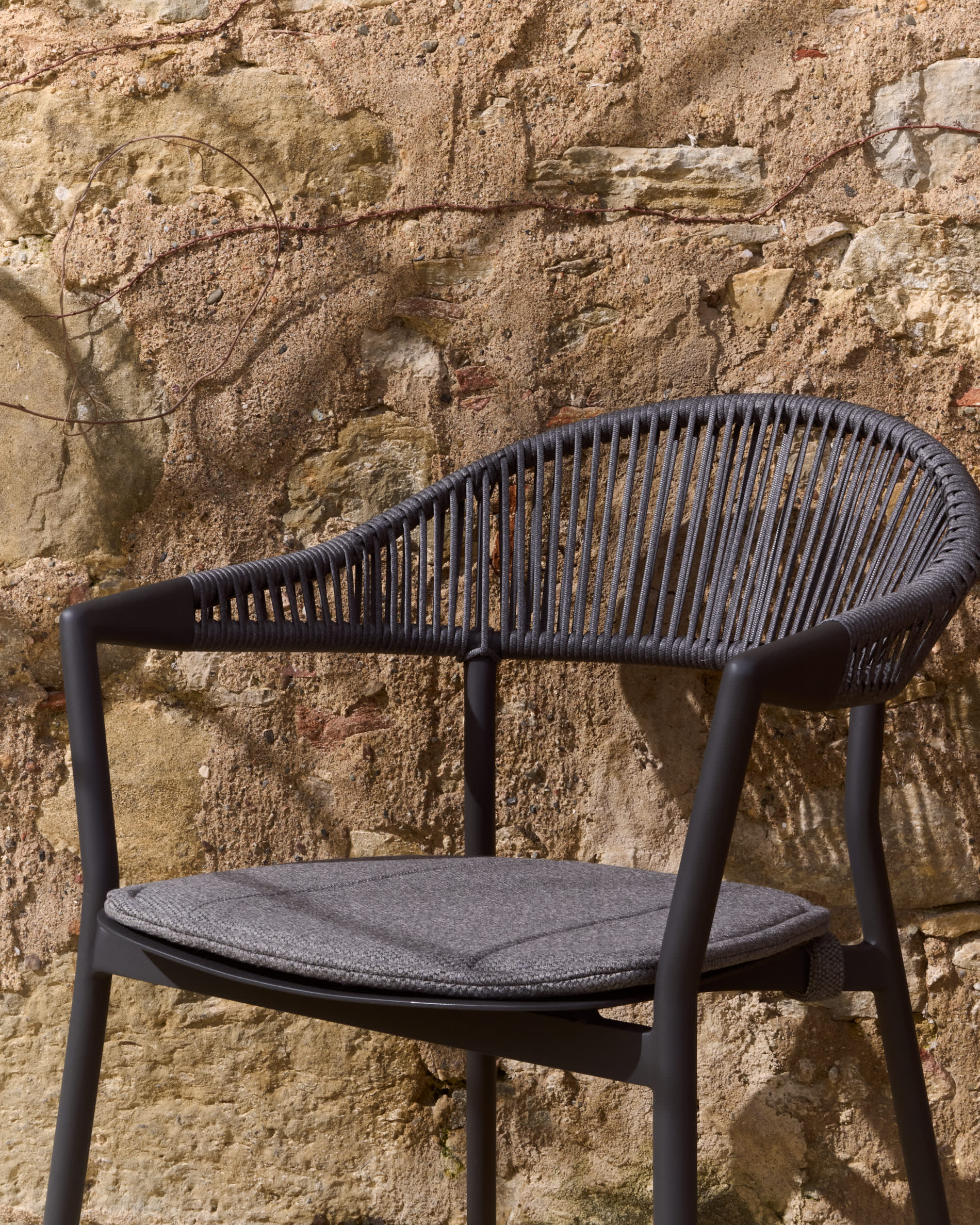 Zahradní židle ALIMIA grafitová