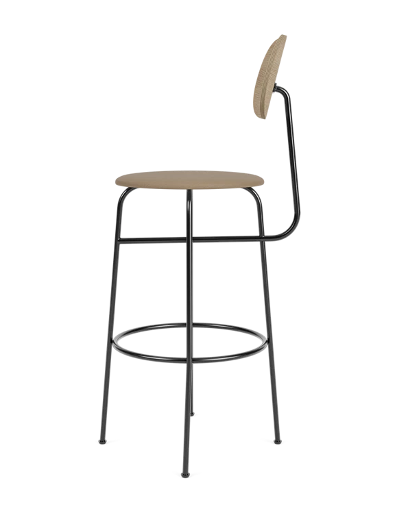 Hoker AFTEROOM PLUS dubový s čalouněným béžovým sedákem