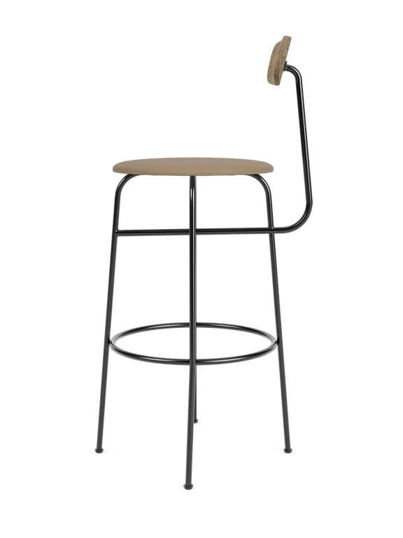 Hoker AFTEROOM dubový s čalouněným béžovým sedákem