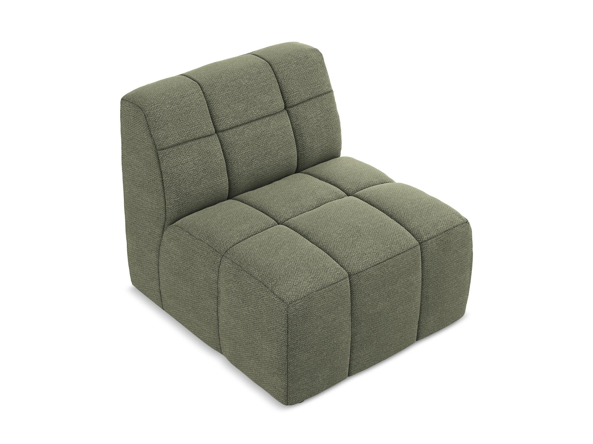 Křeslo / modul ALOHA olivový boucle