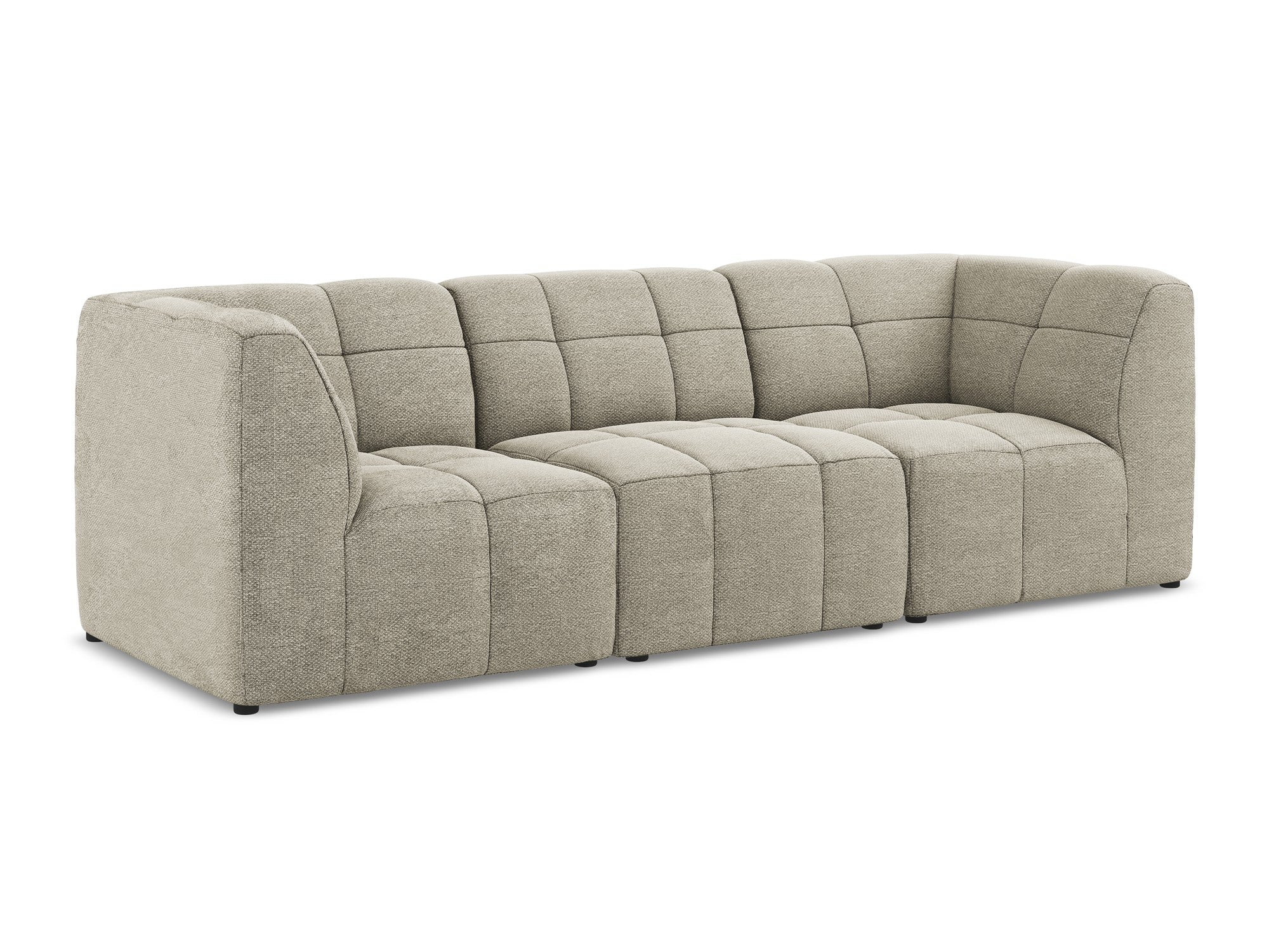 Modulární pohovka pro 3 osoby ALOHA taupe boucle