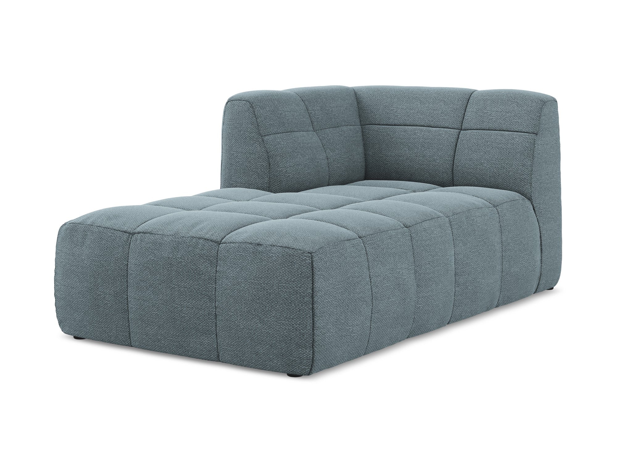 Szezlong levostranný ALOHA džínový modrý boucle