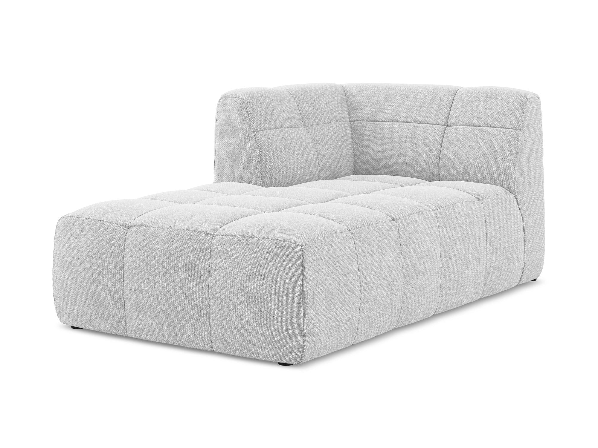 Szezlong levostranný ALOHA stříbrný boucle