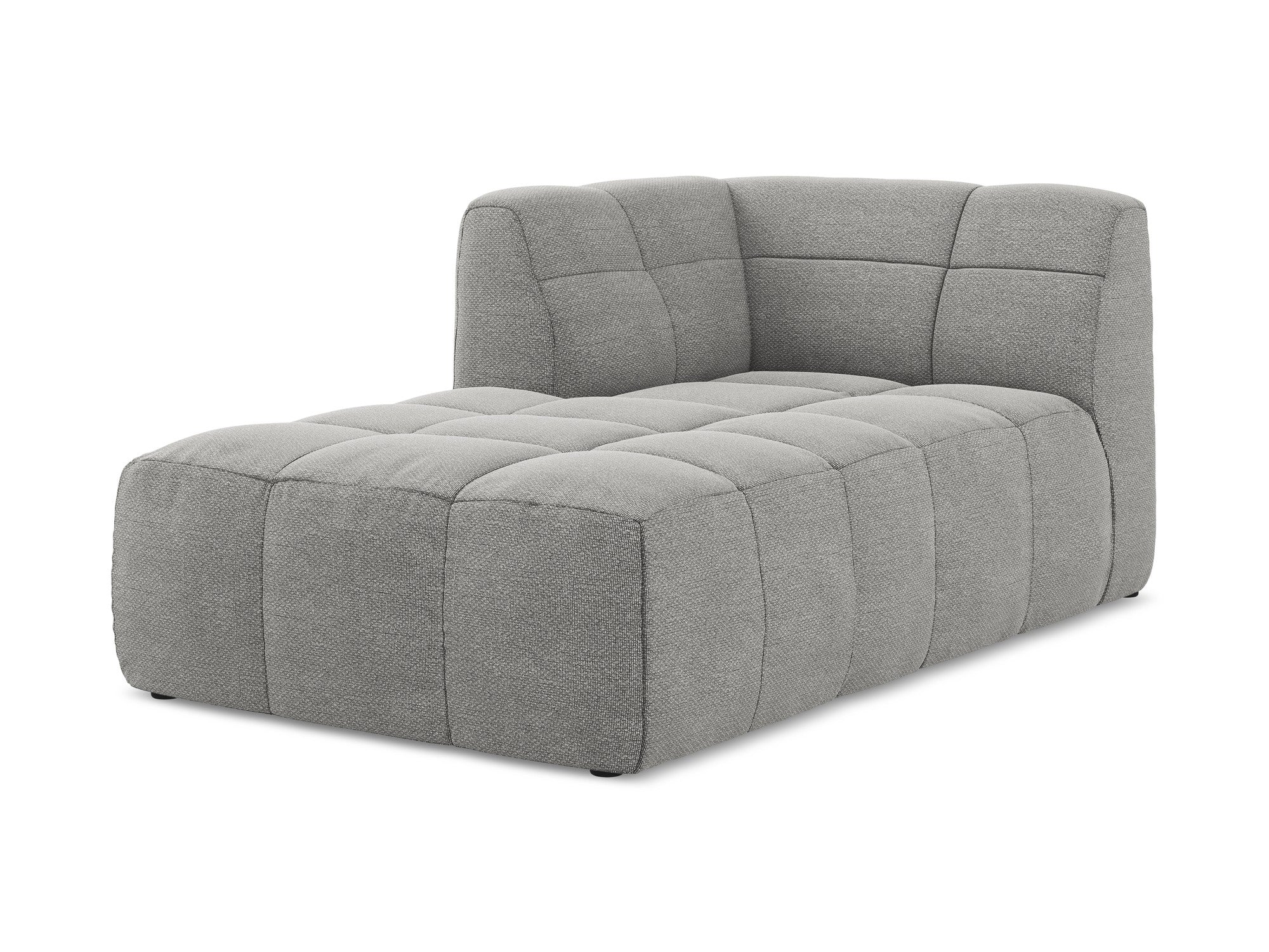 Szezlong levostranný ALOHA světle šedý boucle
