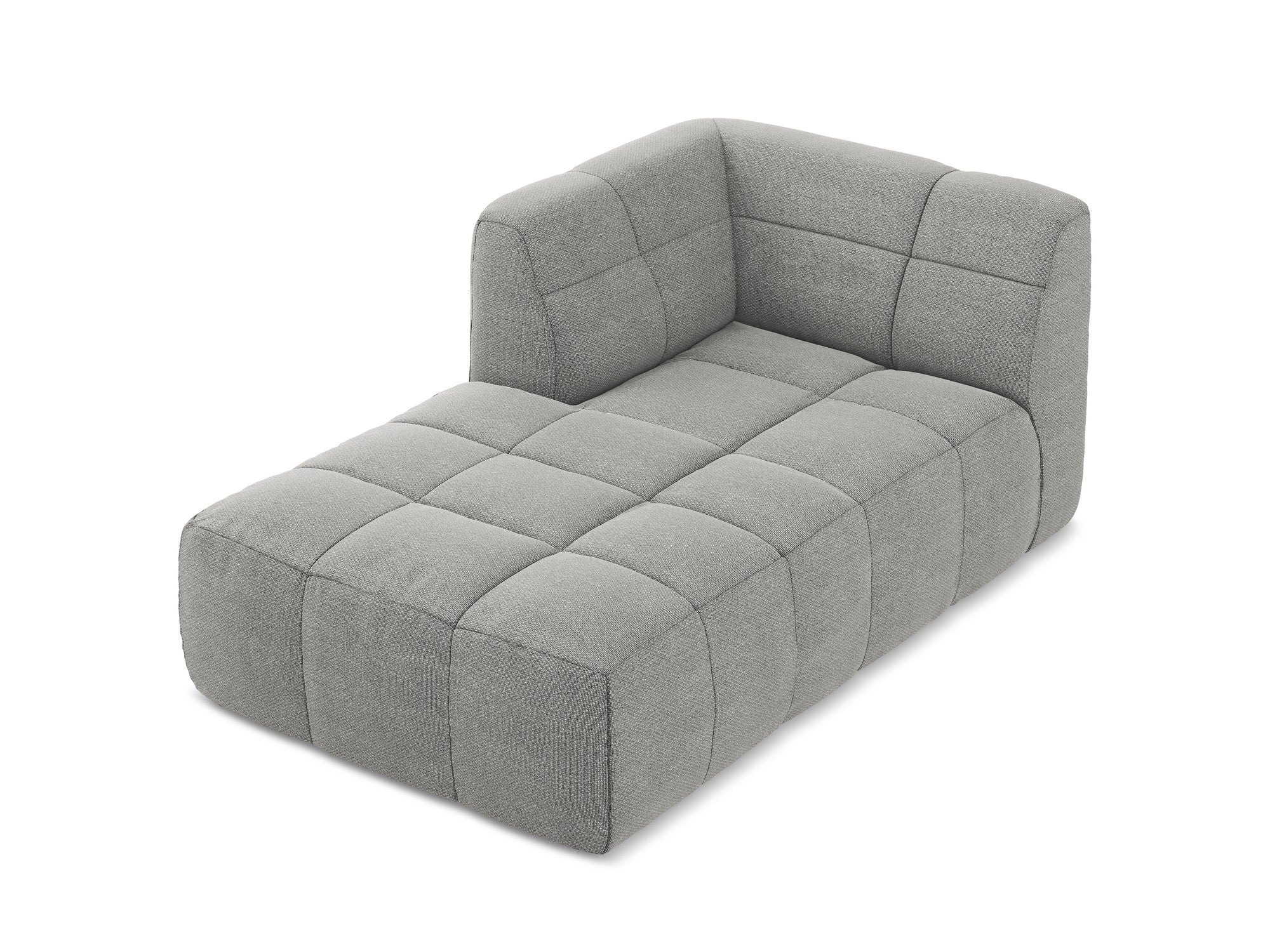 Szezlong levostranný ALOHA světle šedý boucle
