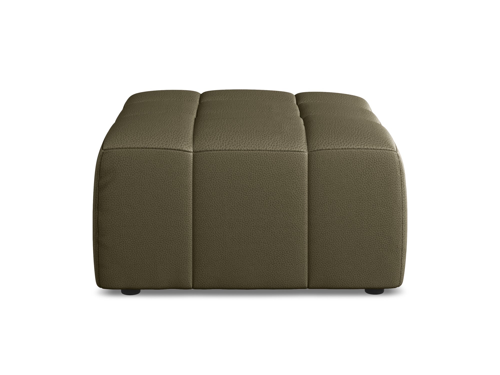 Pouf / module ALOHA olive ecological leather