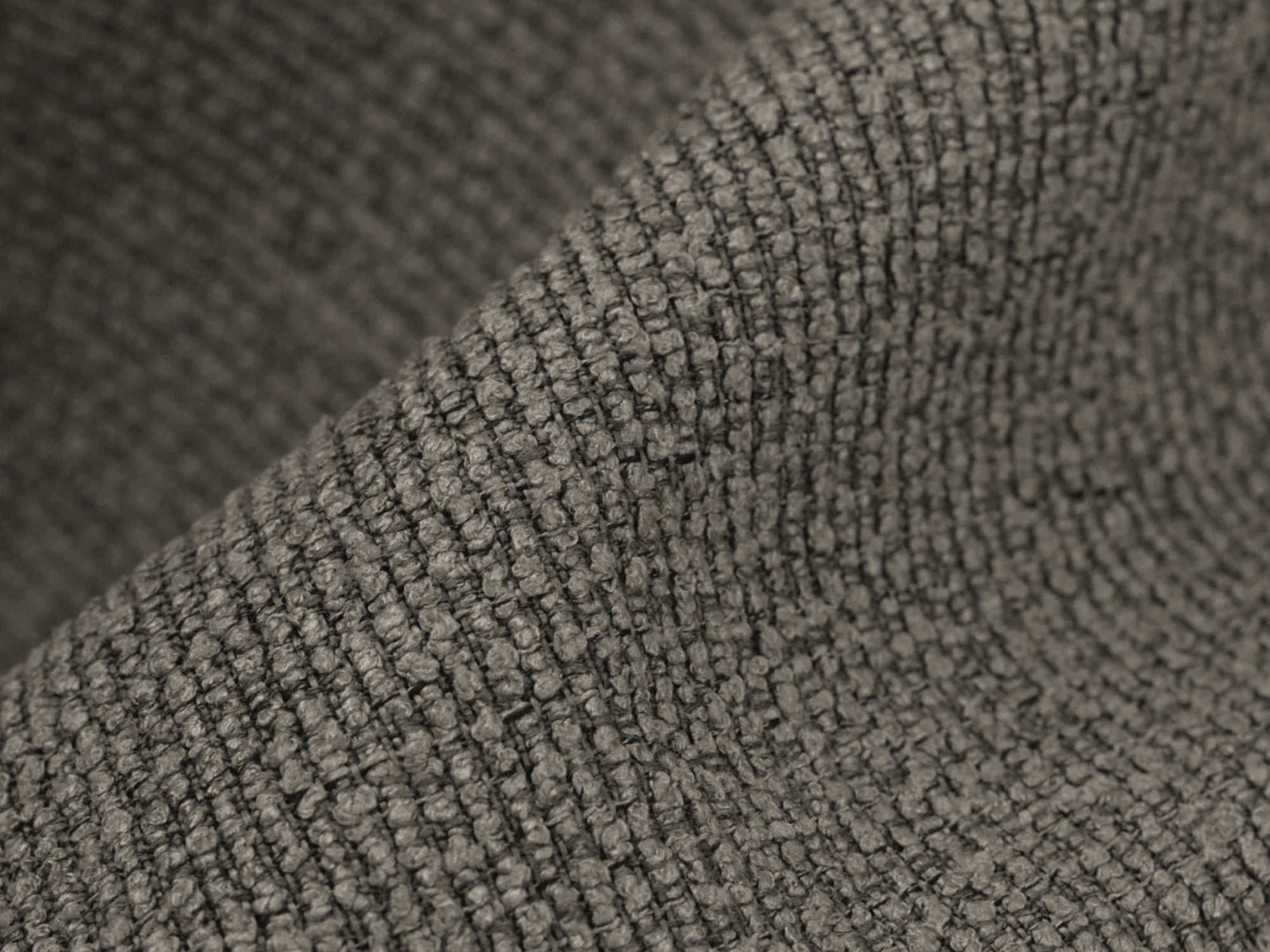 Right-facing modular sofa for 2 people ALOHA gray boucle