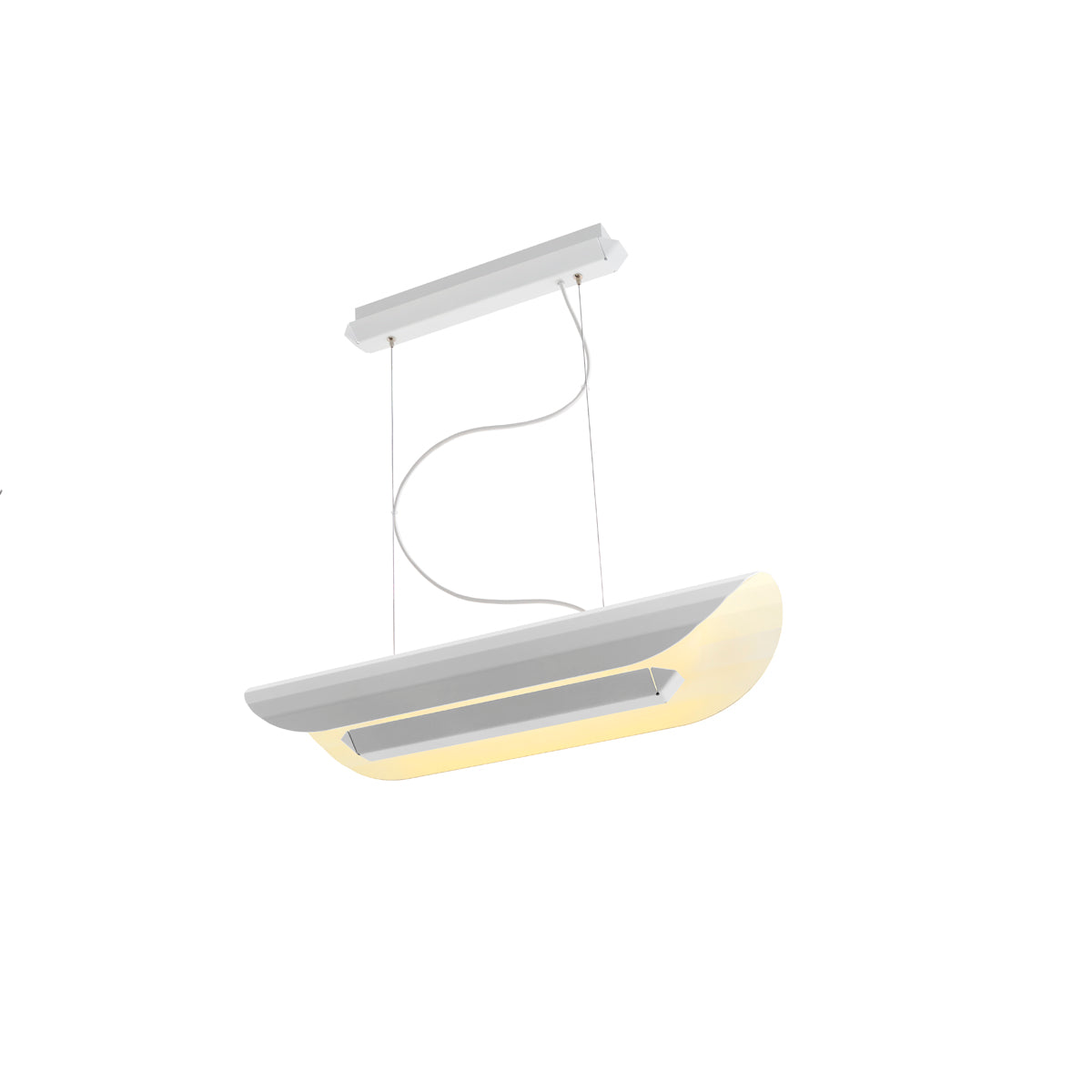 APOLIN white linear pendant lamp