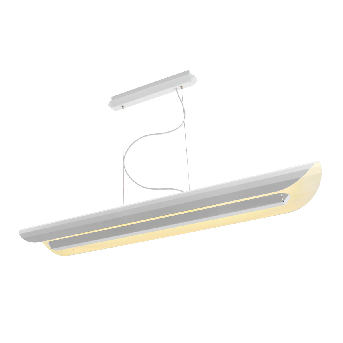 APOLIN white linear pendant lamp