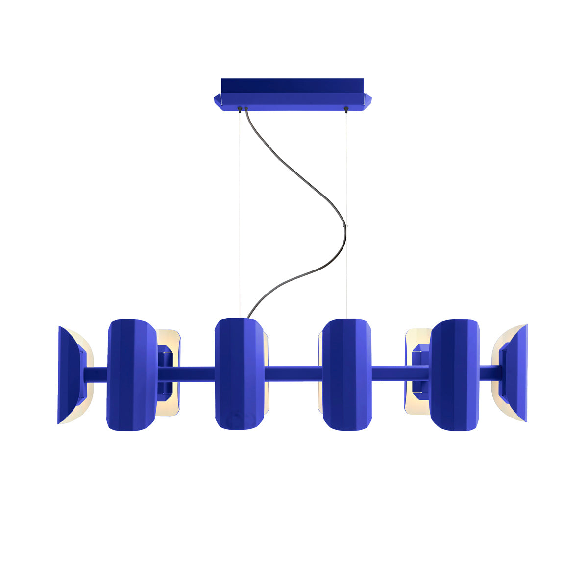 APOLIN cobalt multi-armed pendant lamp