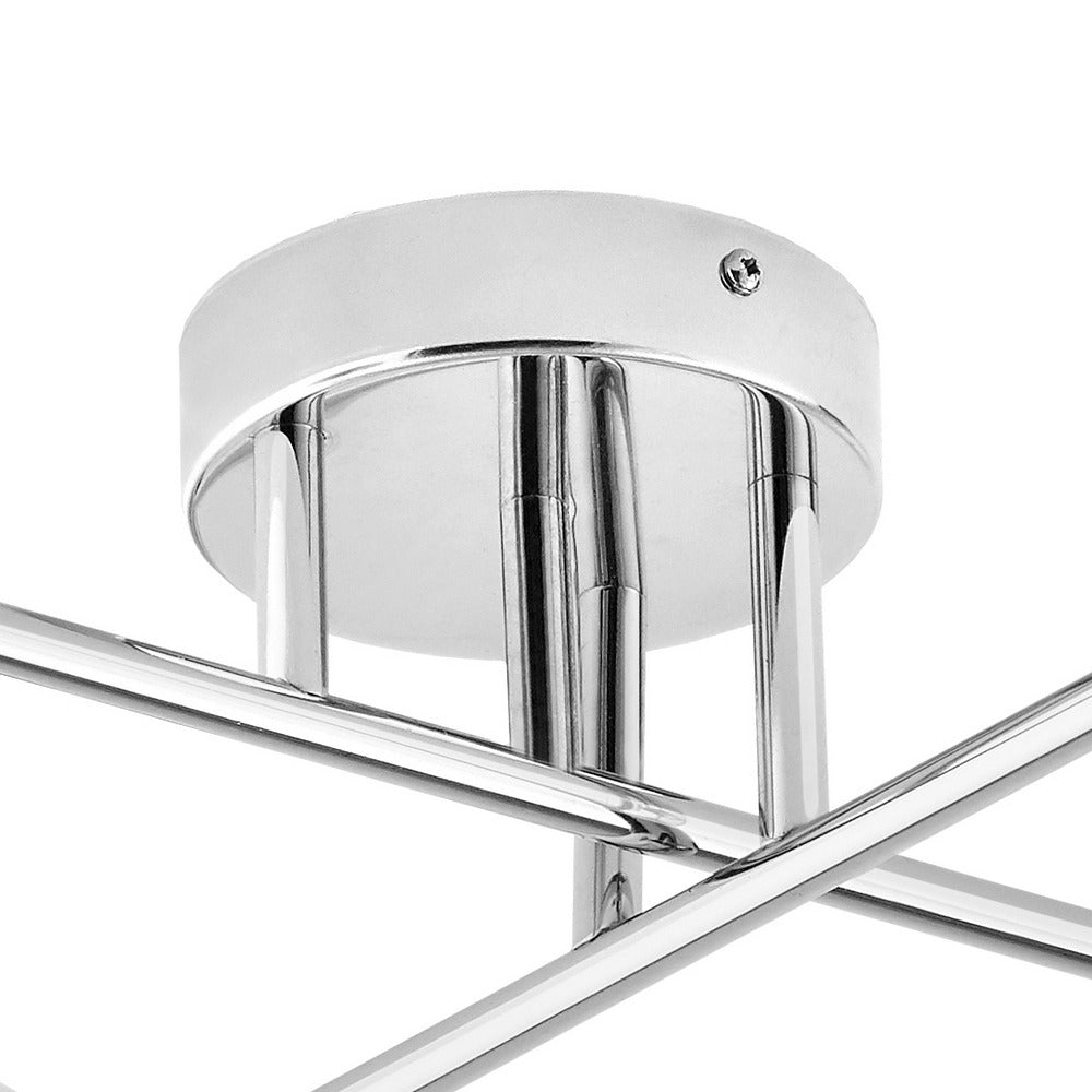 ASTRA 4 ceiling lamp chrome with white shade
