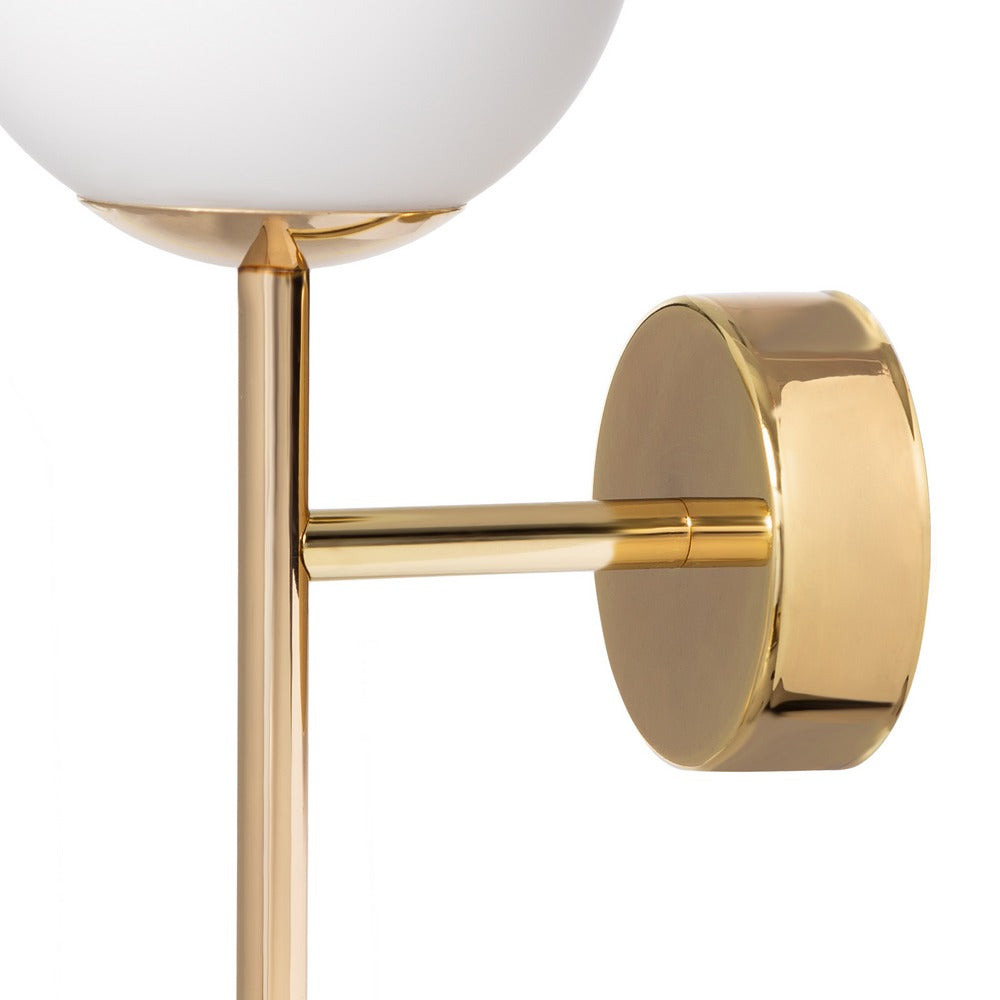 Nástěnná lampa ASTRA DECO zlatá s bílým stínidlem