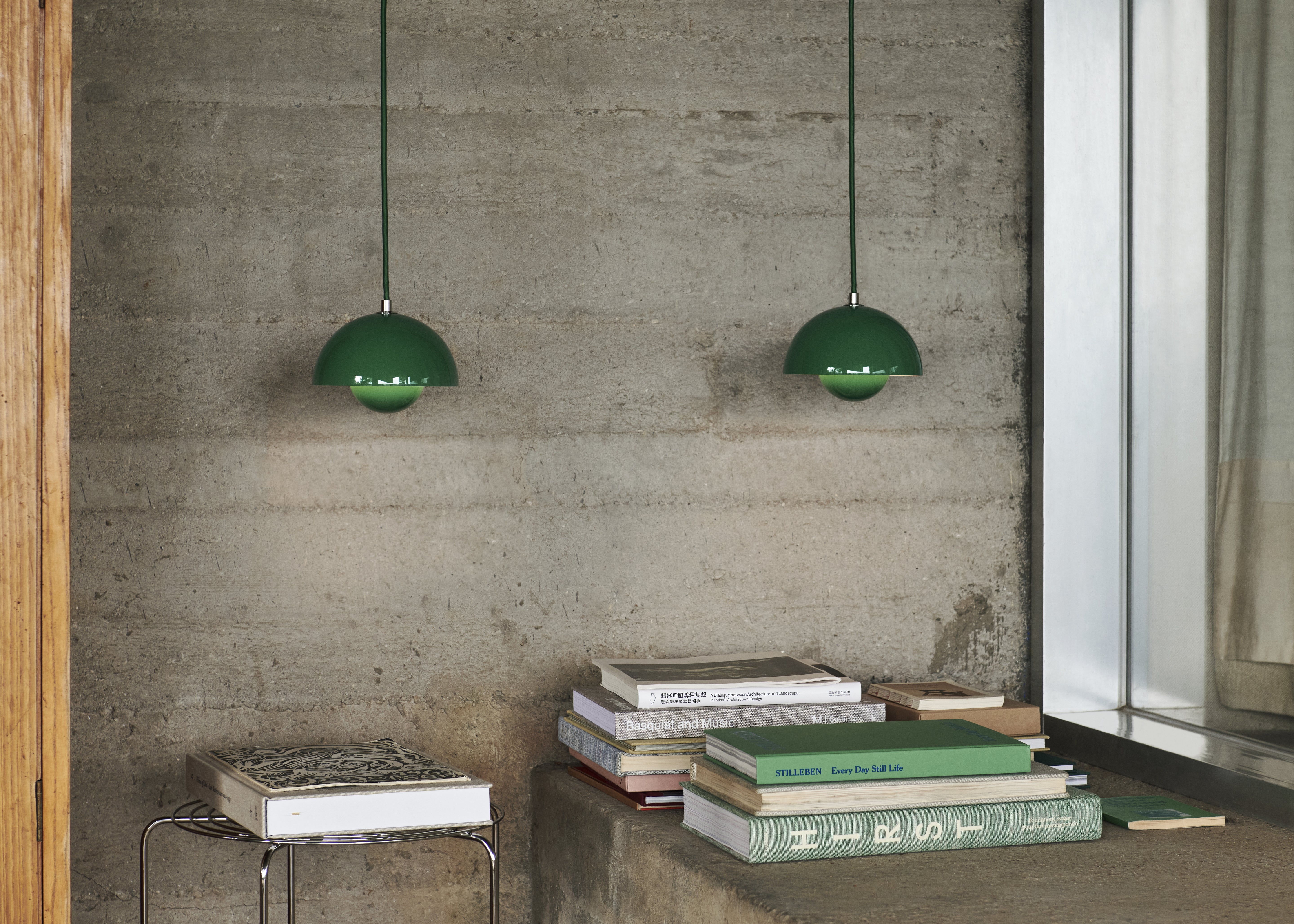 Lampa visící FLOWERPOT intenzivní zelená