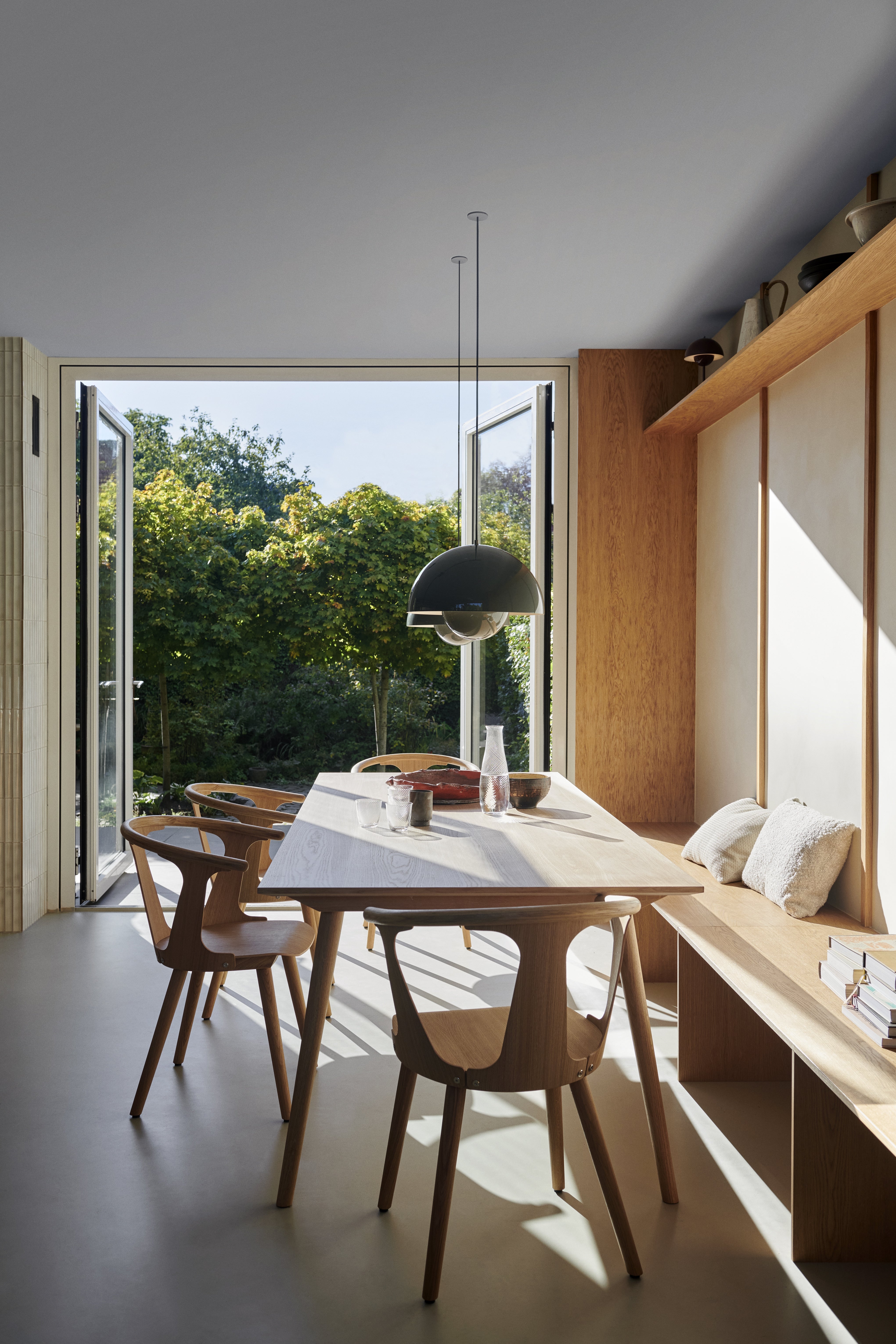 Lampa visící FLOWERPOT šedobluá