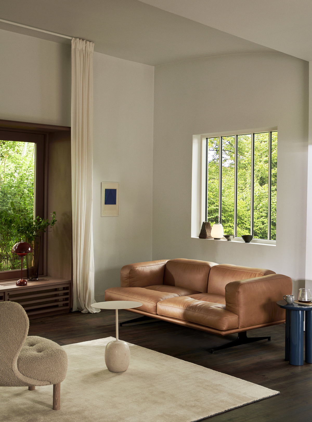Stolní lampa FLOWERPOT VP3 šedobéžová