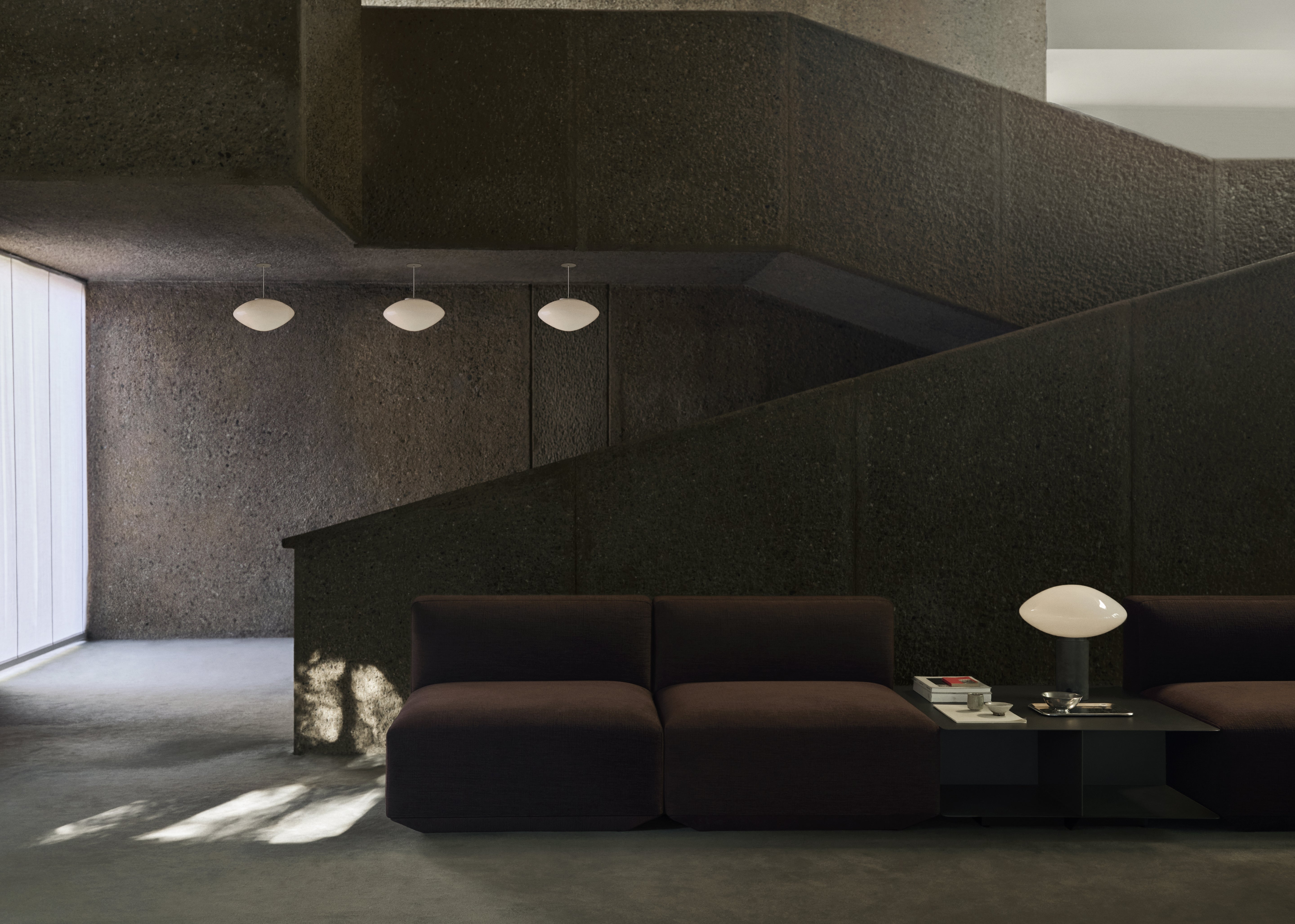 Lampa visící MIST s opálovým stínidlem