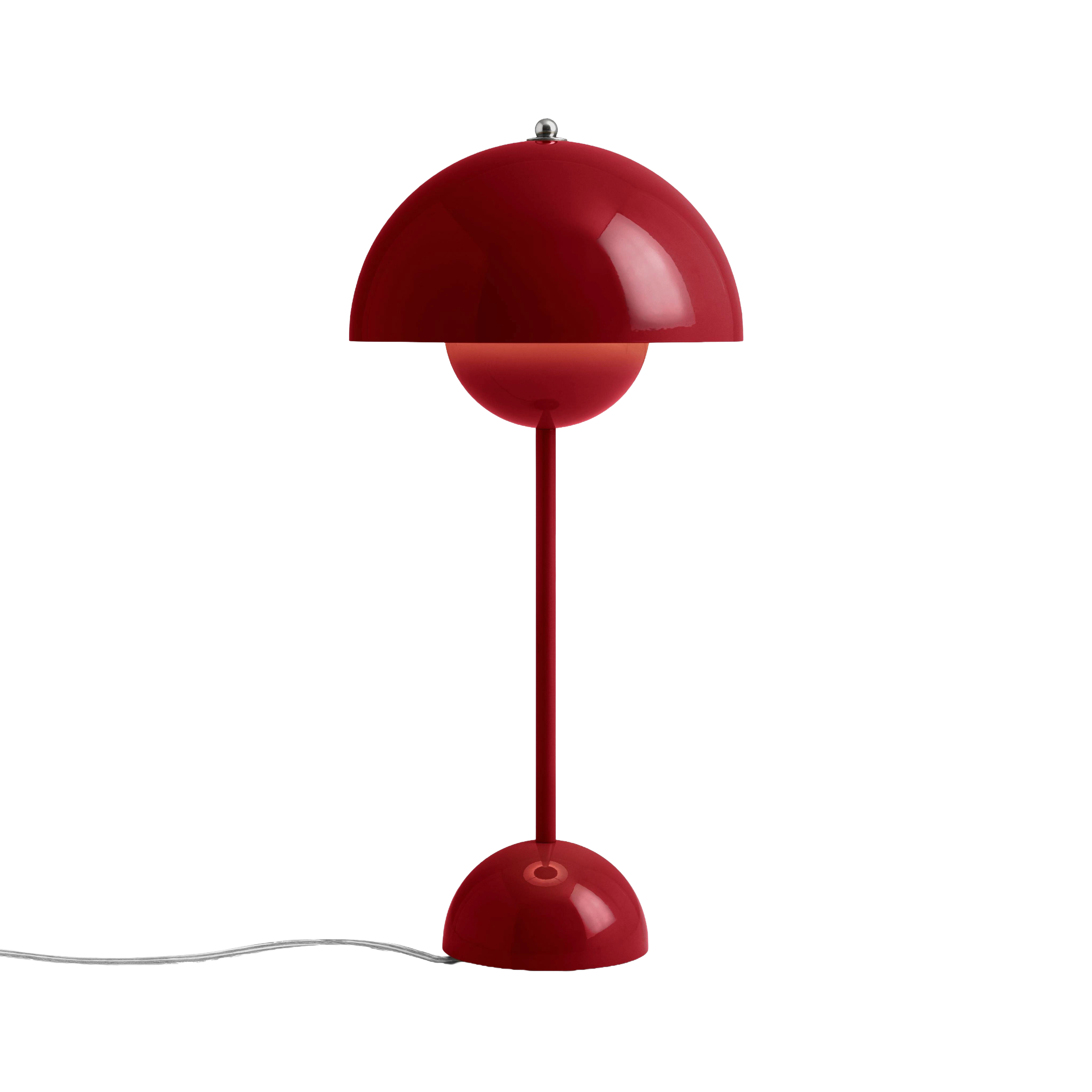 Lampa stolní FLOWERPOT VP3 vínově červená