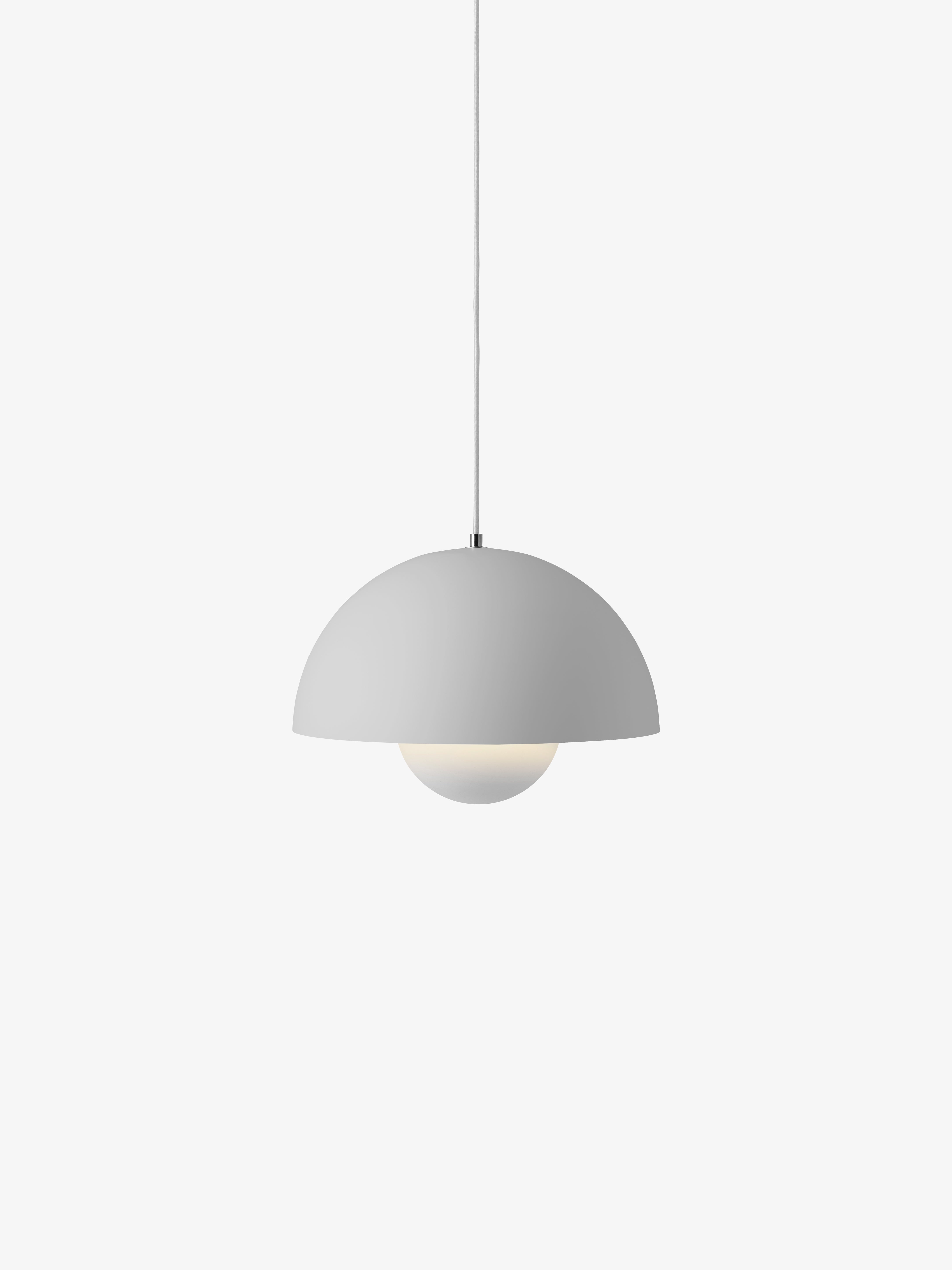Lampa visící FLOWERPOT matná světle šedá