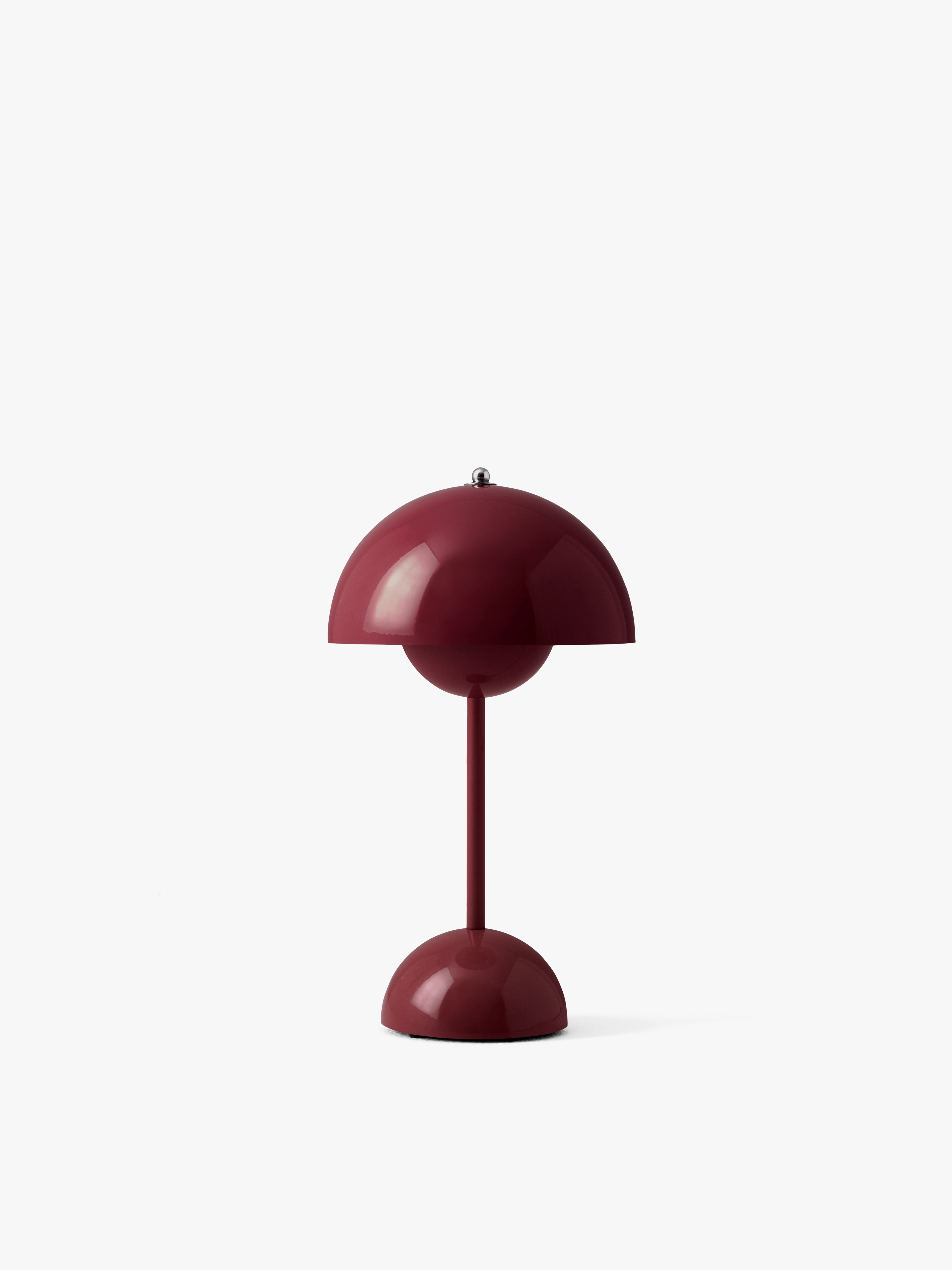 Lampa prenosná FLOWERPOT VP9 tmavě švestková
