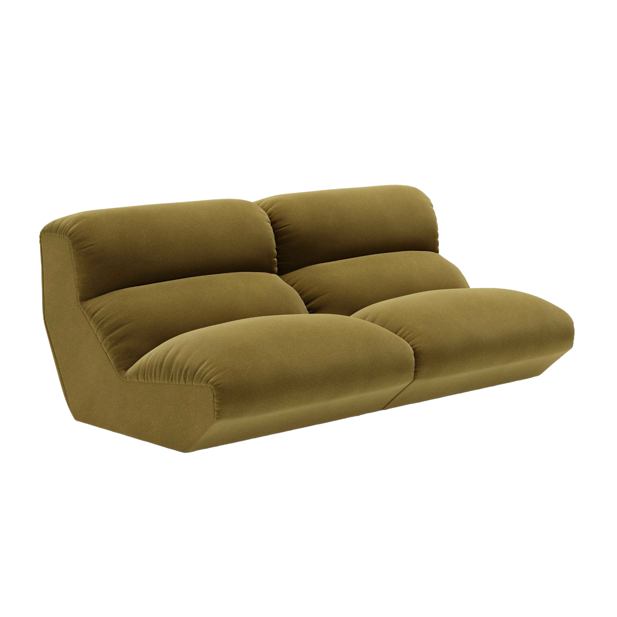 Sofa modulární 3-místná HI LO olivová