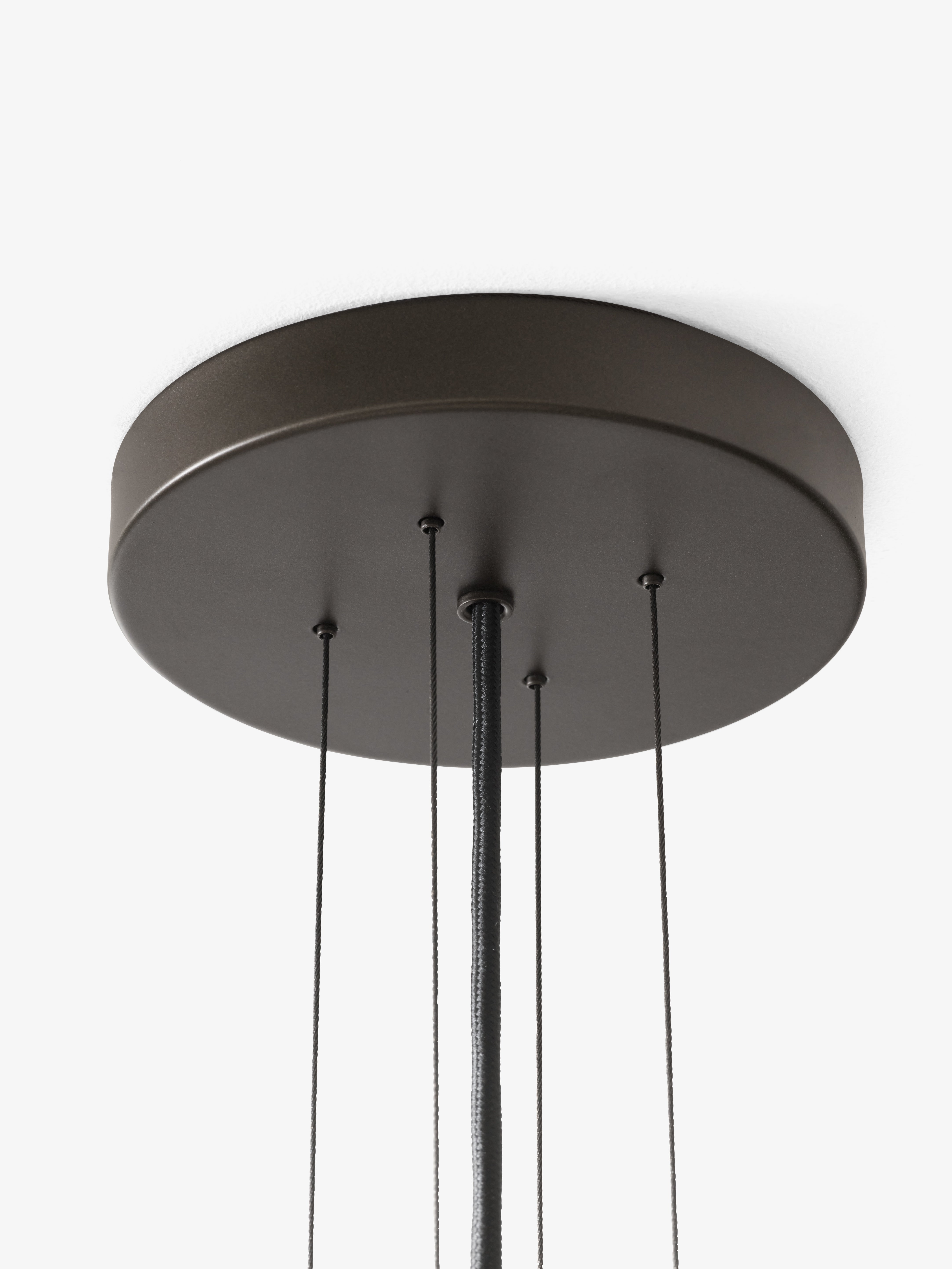 Lampa visící BELLA béžová s hnědým povrchem