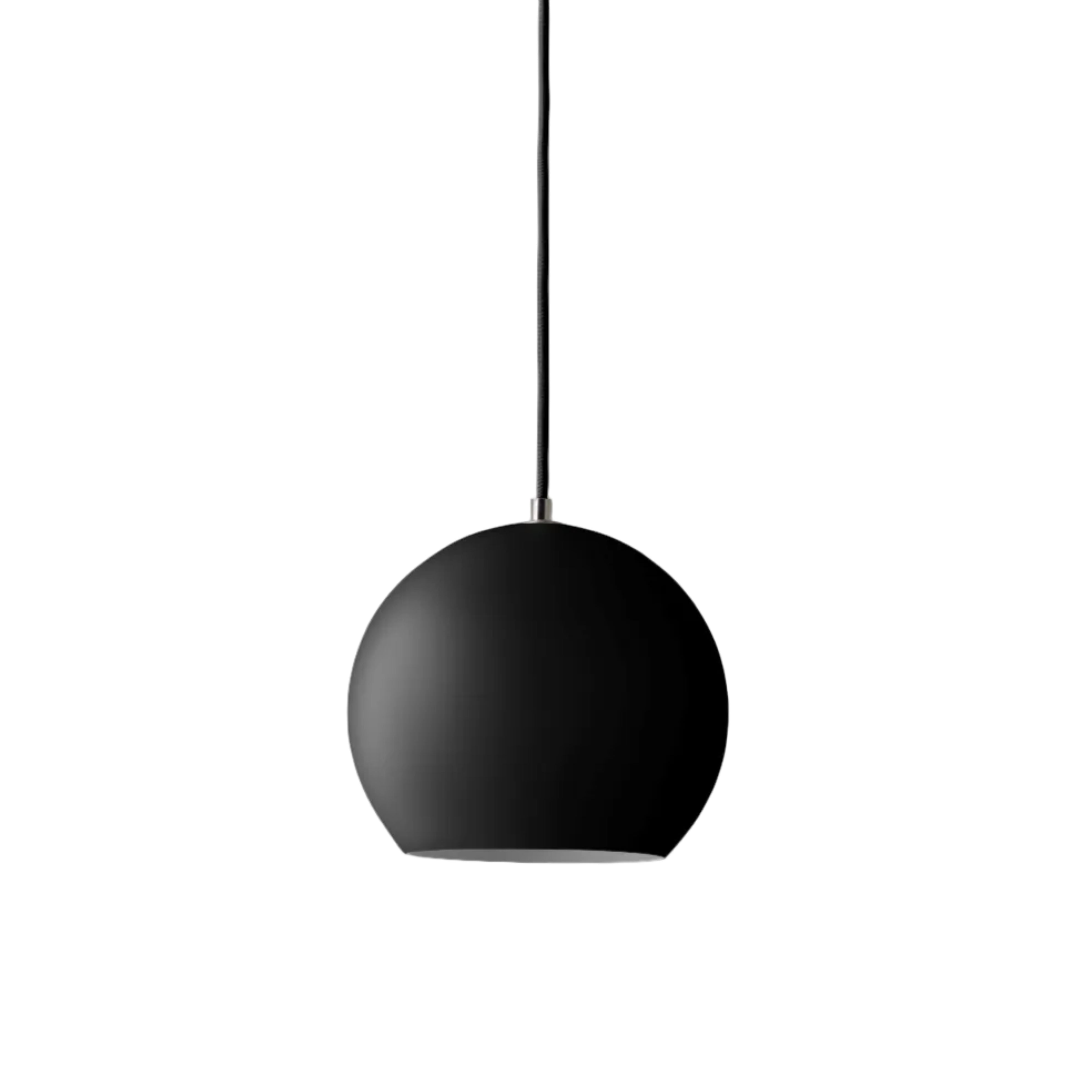 Lustrná lampa TOPAN VP6 s matným černým stínidlem
